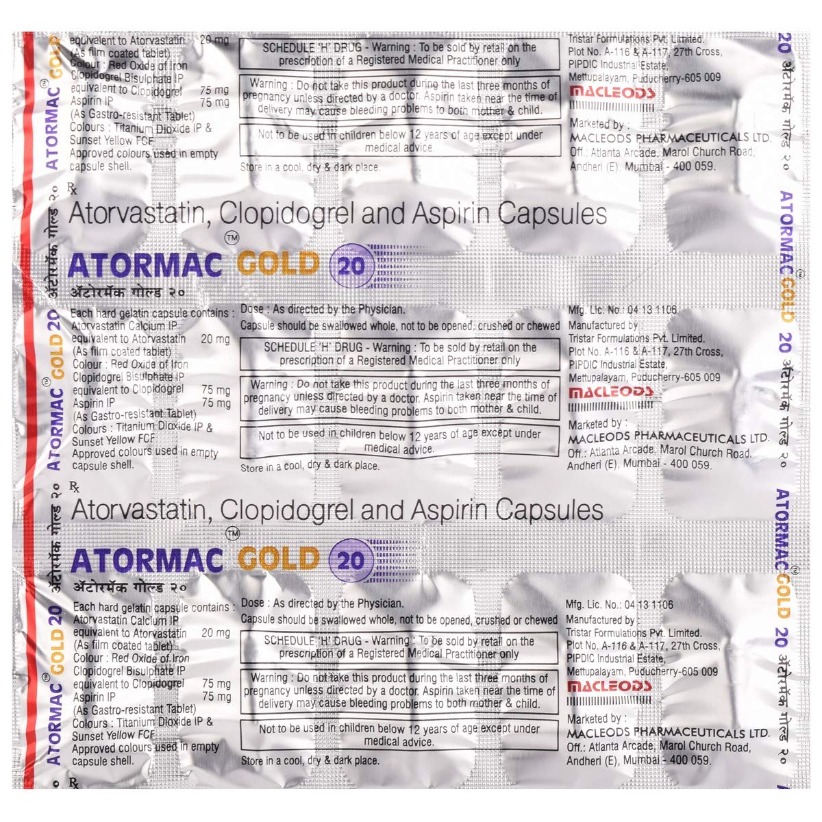 Atormac Gold 20 Capsule