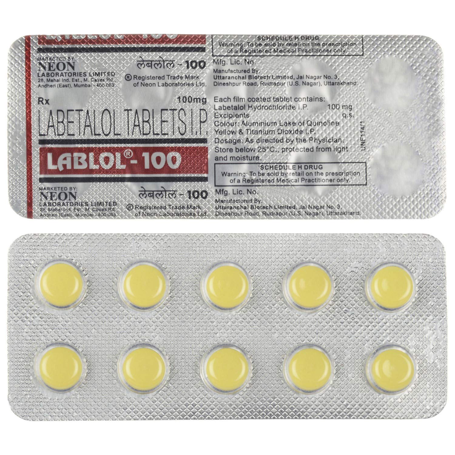 Lablol 100mg Tablet