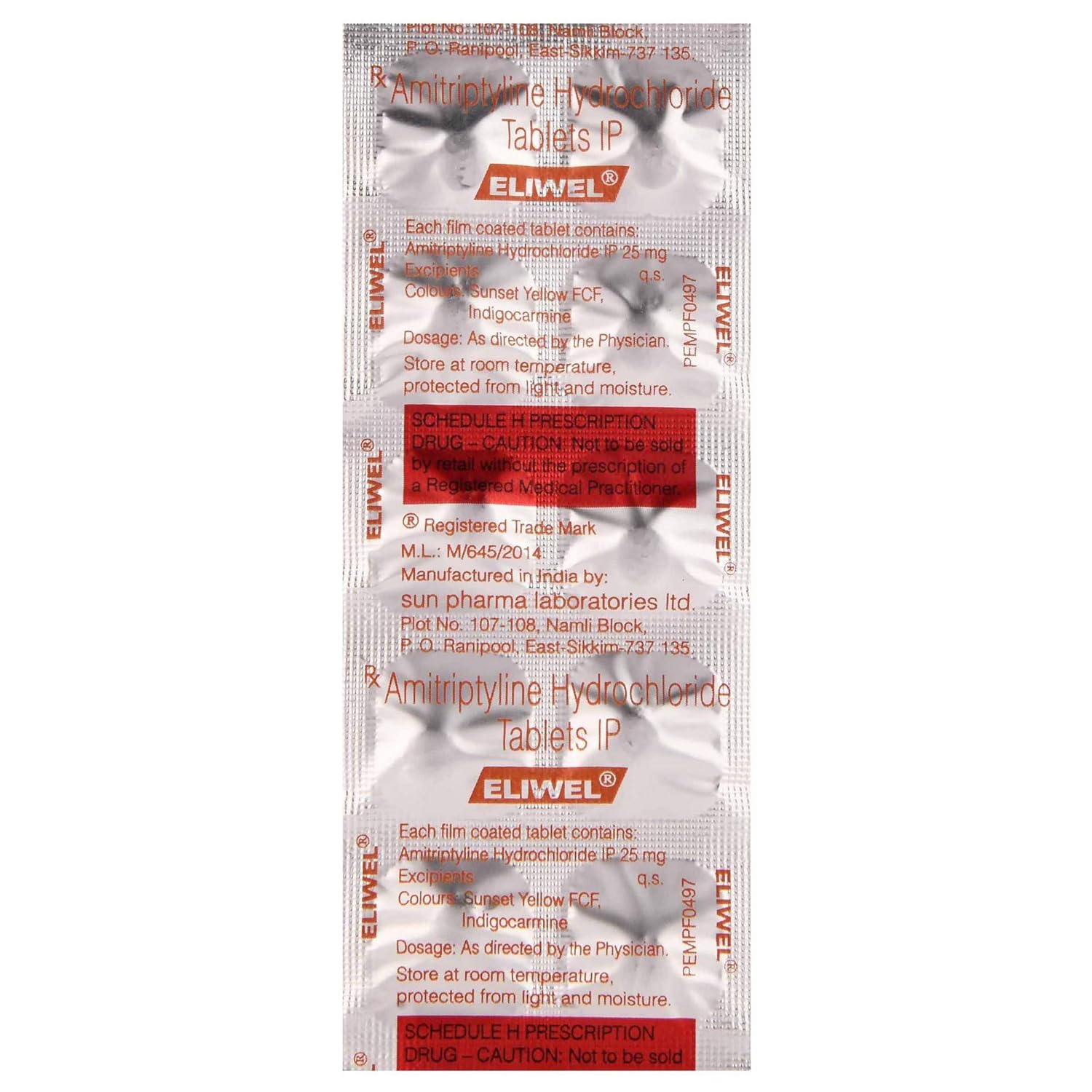 Eliwel 25mg Tablet