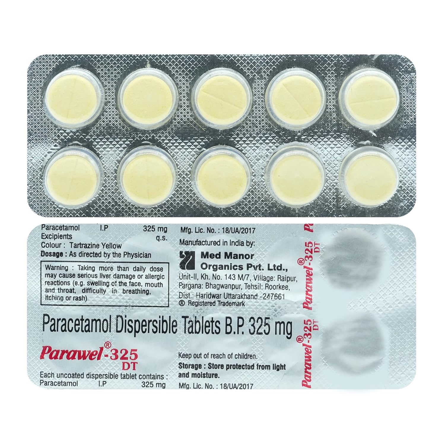 Parawel 325mg Tablet