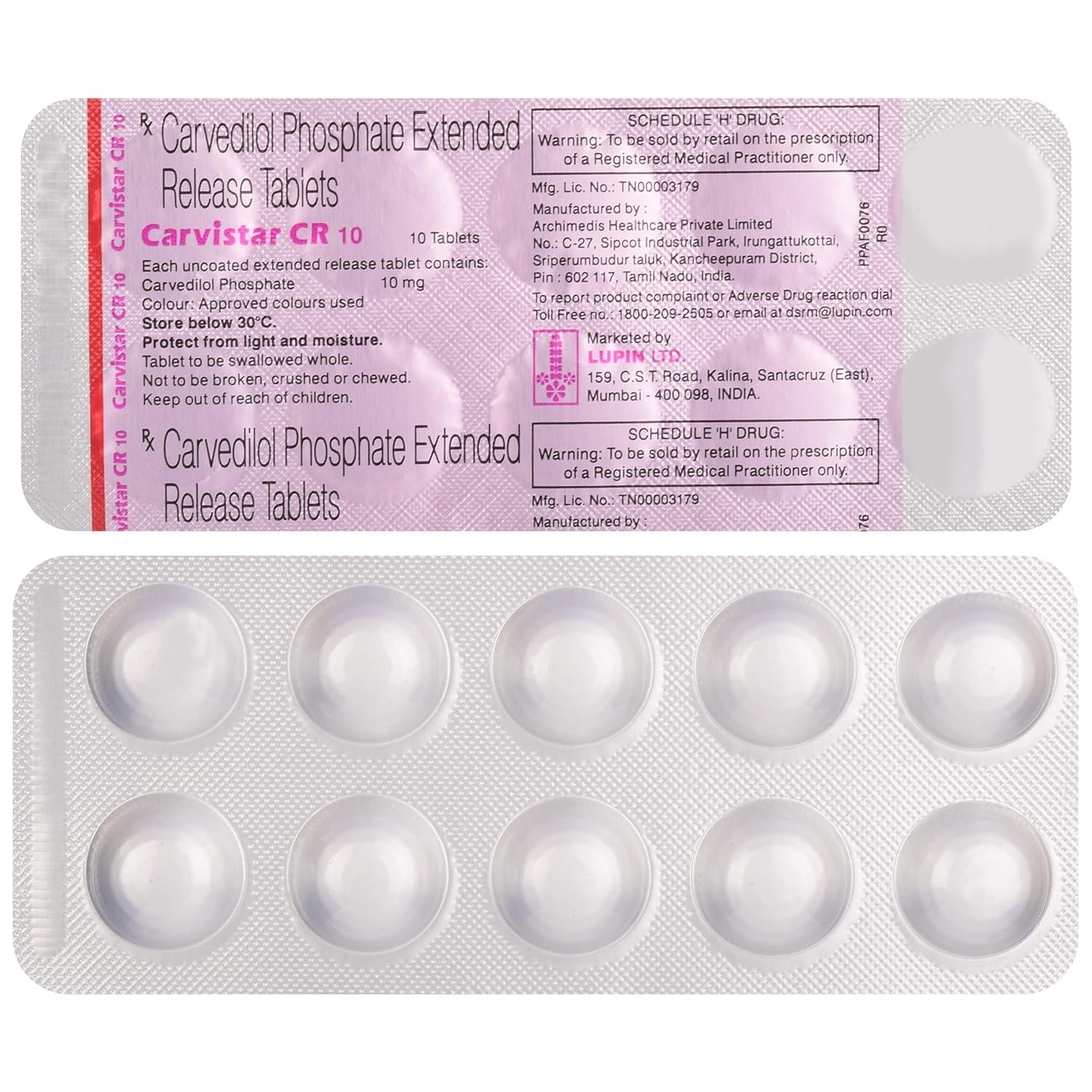 Carvistar CR 10mg Tablet