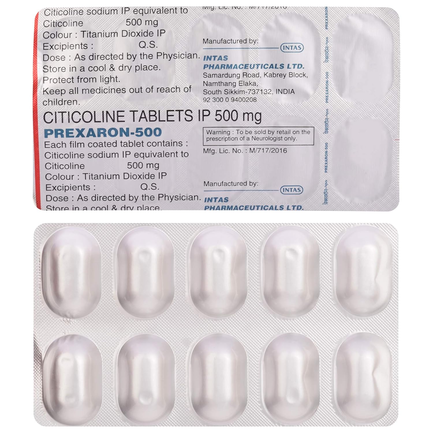 Prexaron 500 Tablet