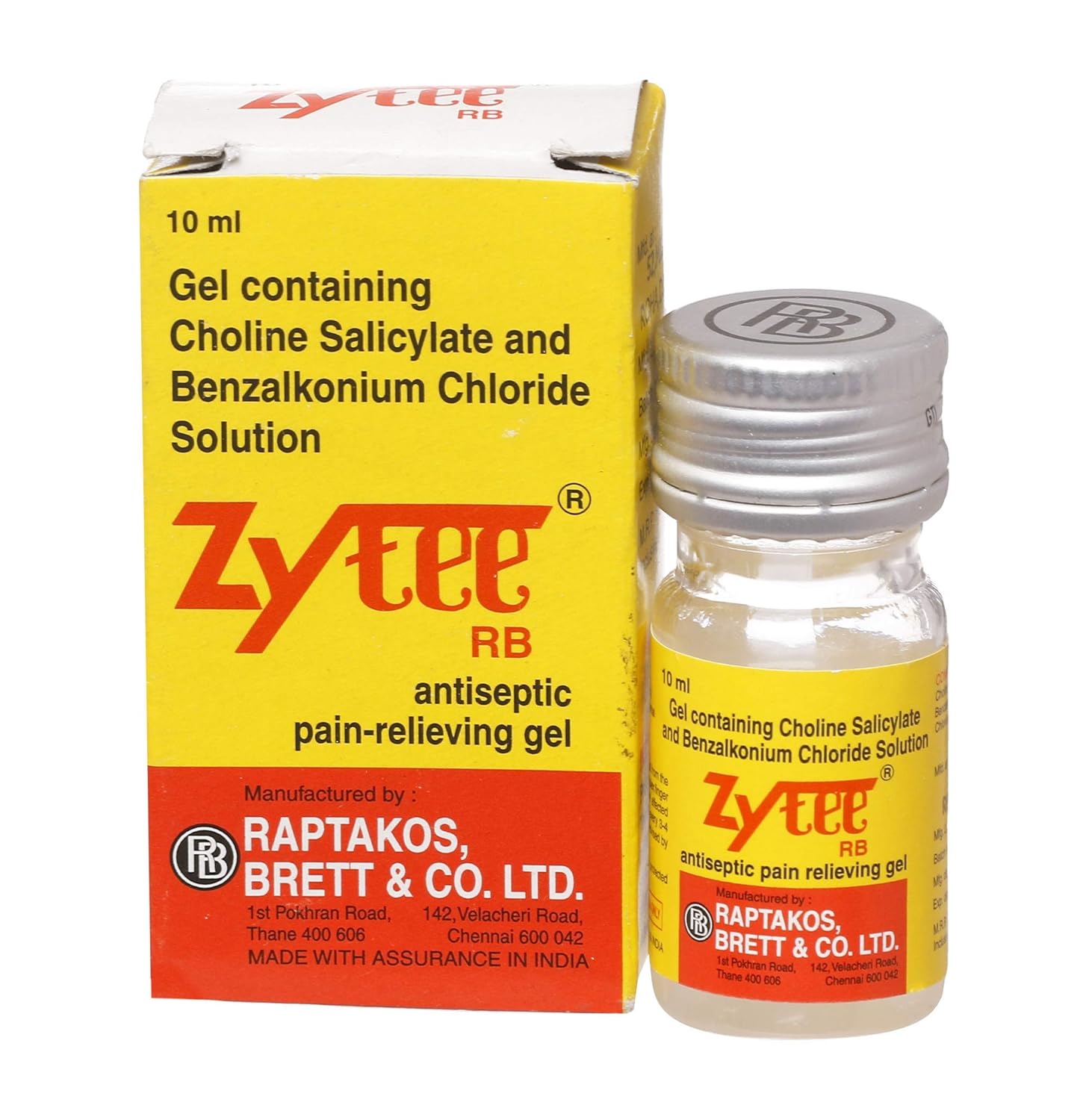 Zytee RB Anitseptic Pain-Relieving Gel, 10ml