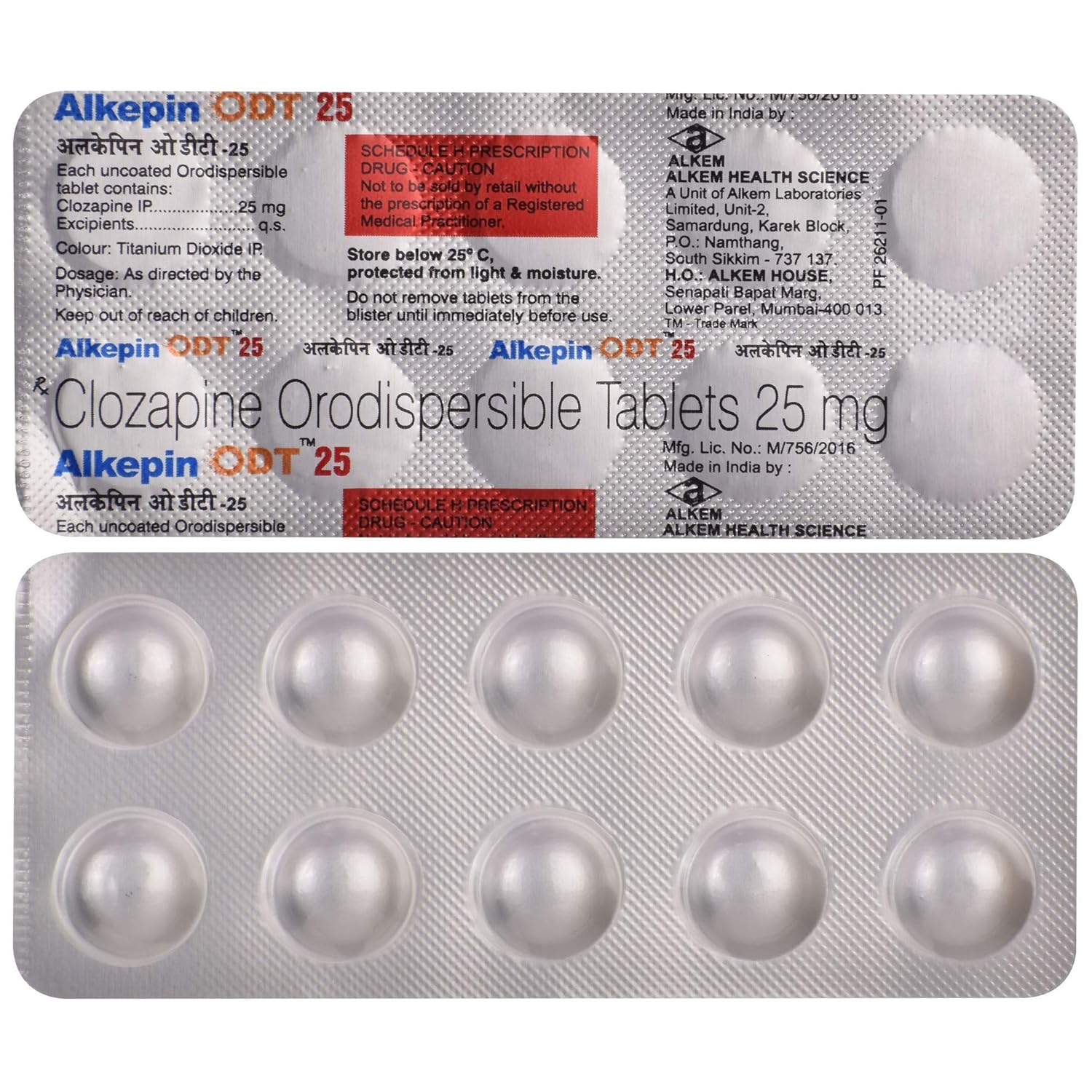 Alkepin Odt 25mg Tablet