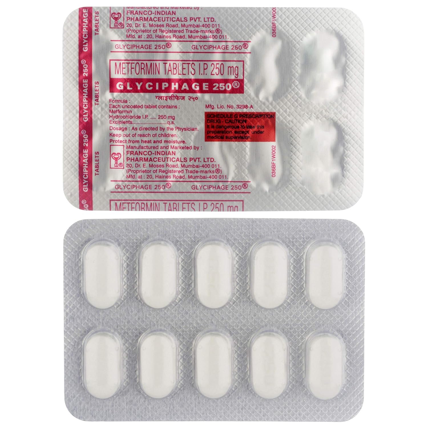 Glyciphage 250 Tablet