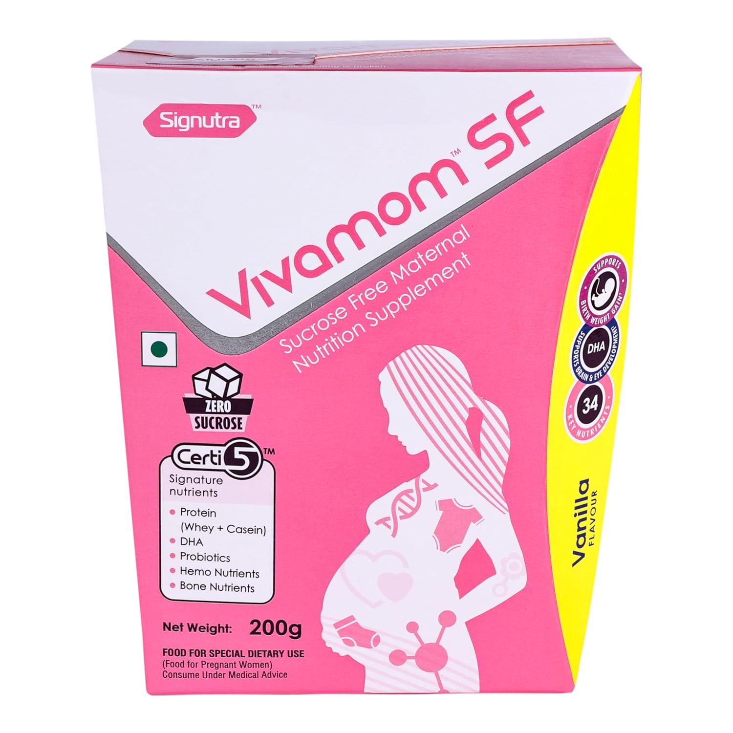 Vivamom SF Sucrose Free Maternal Nutrition Supplement 200gm Vanilla