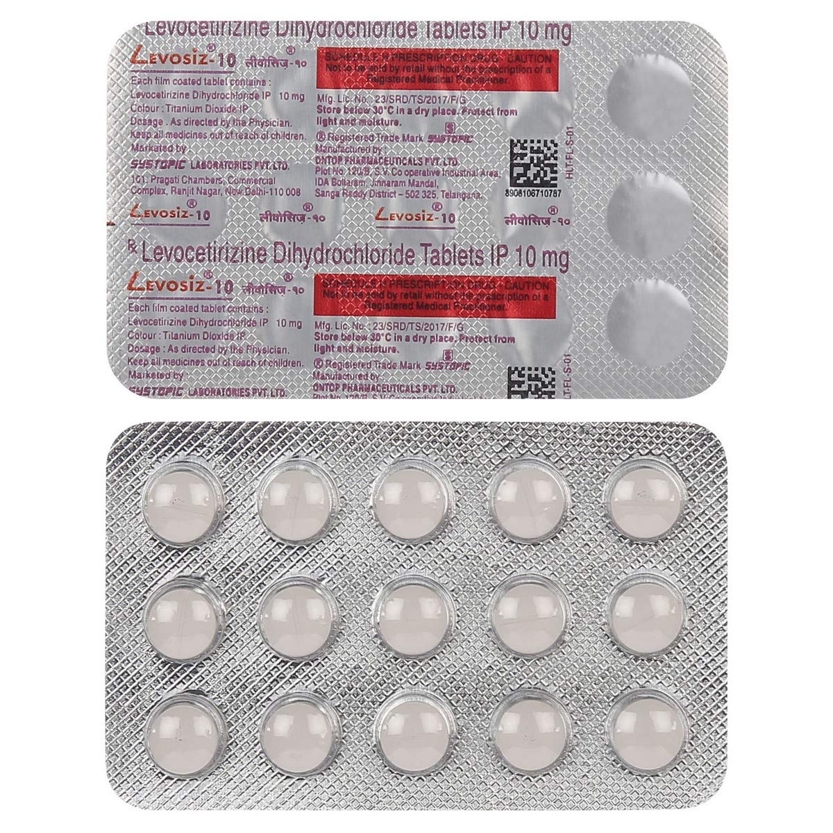 Levosiz 10 Tablet: View usage, side effects, price and subtitute | EGMEDI