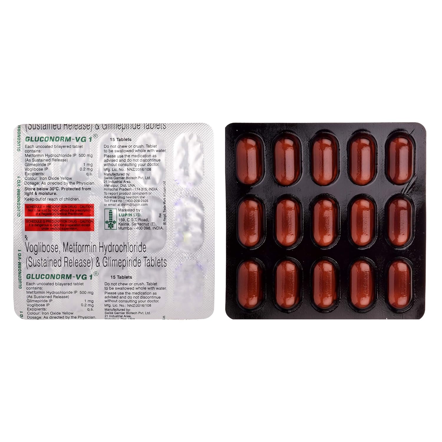 Gluconorm-VG 1 Tablet SR