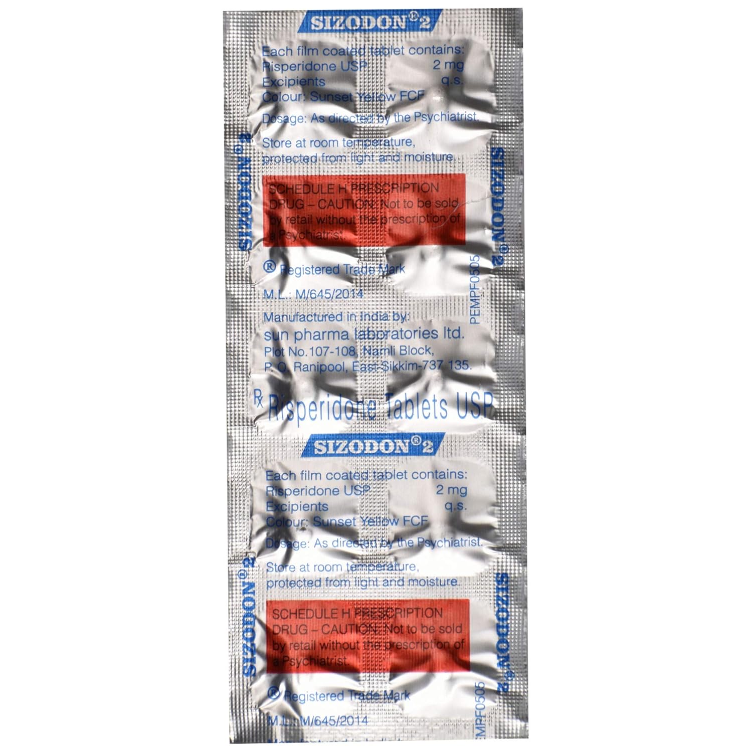 Sizodon 2mg Tablet MD