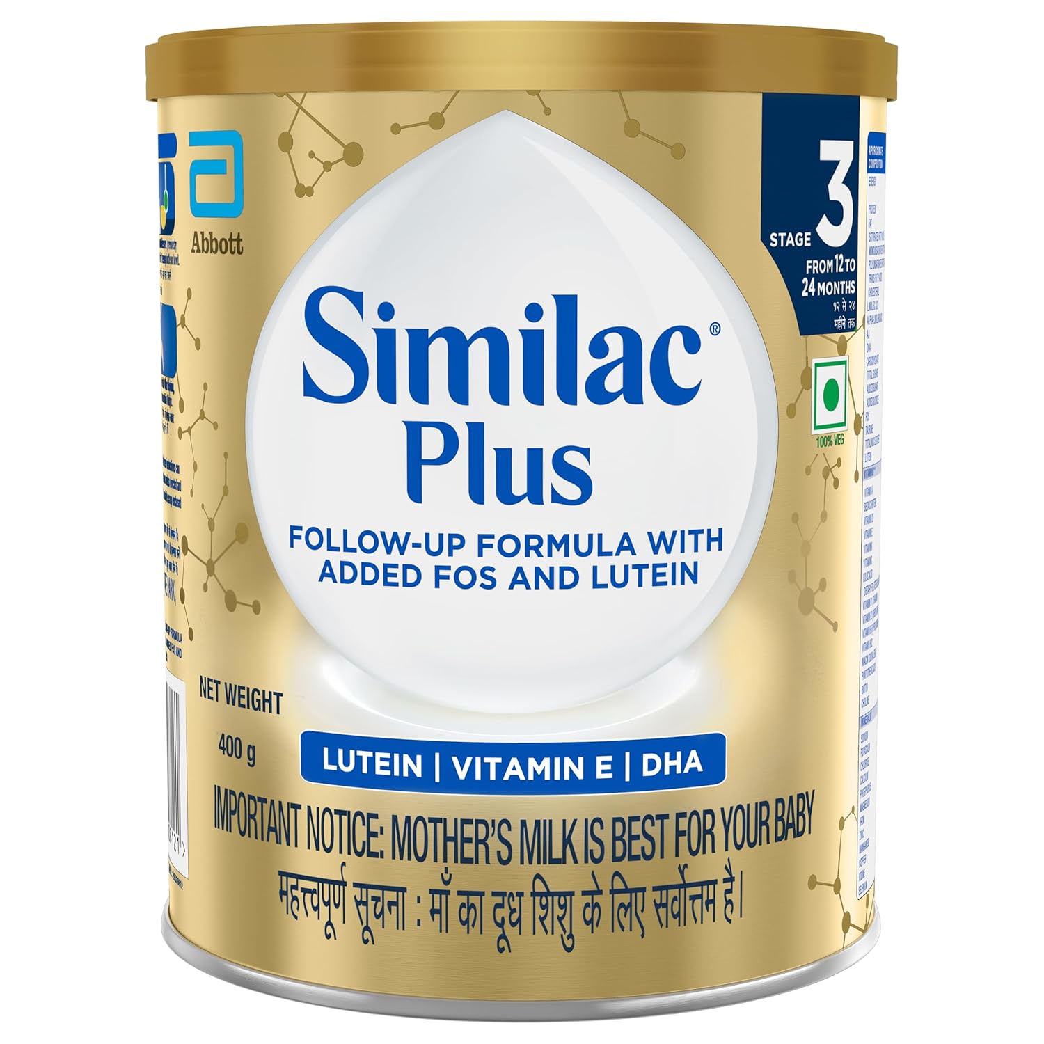 Similac Plus Stage 3 Follow-Up Formula (12 to 24 months) Powder | with Vitamins, Minerals & Essential Nutrients.