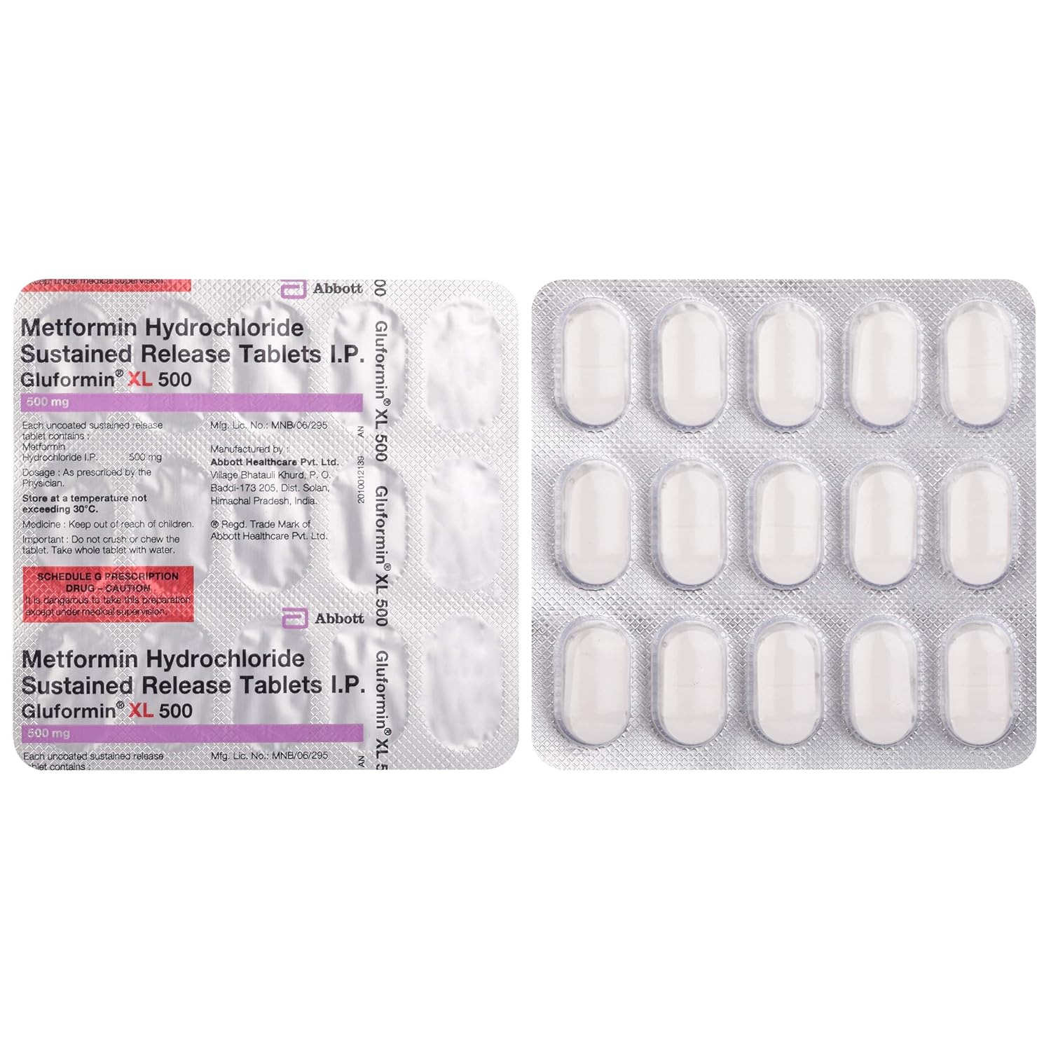 Gluformin XL 500 Tablet