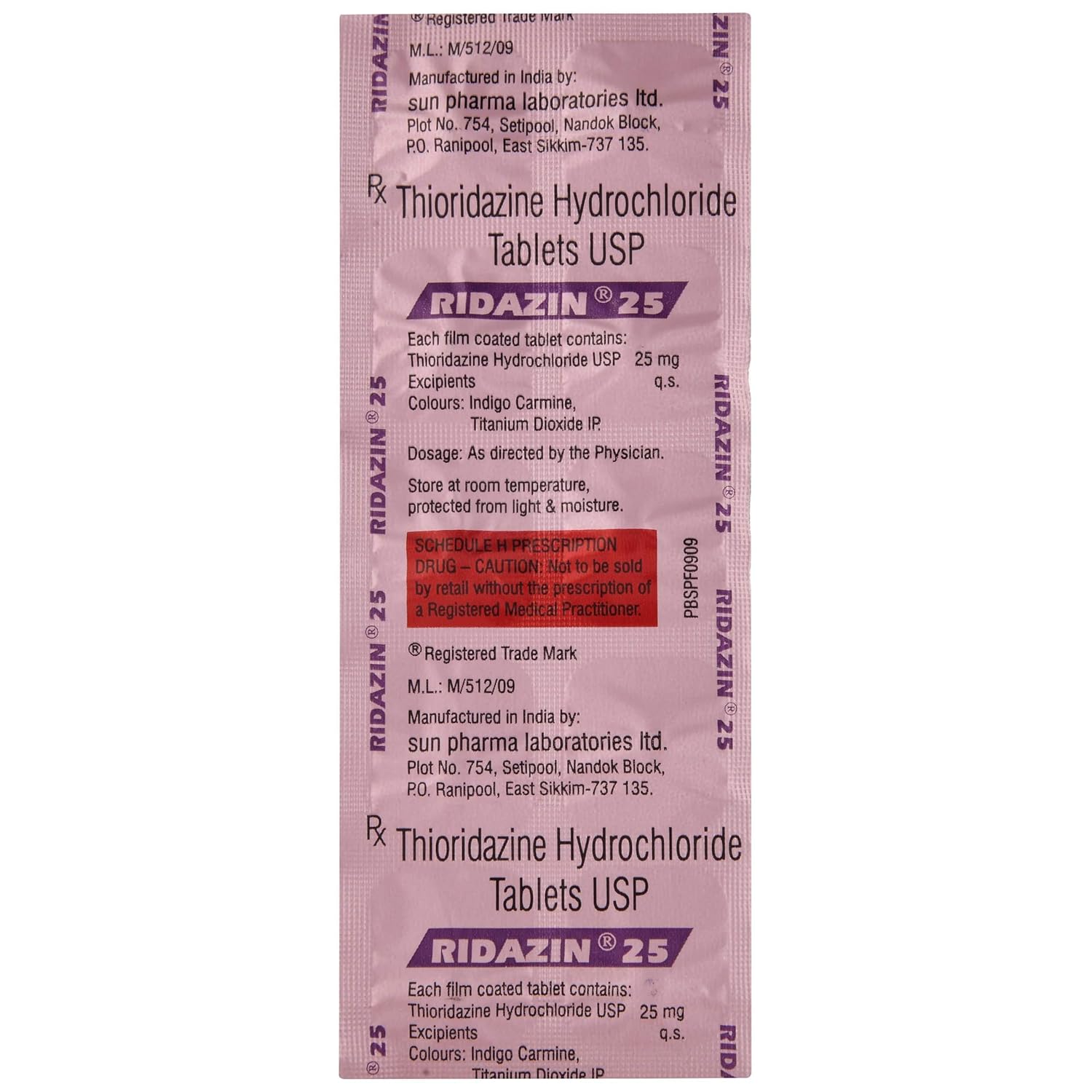 Ridazin 25 Tablet