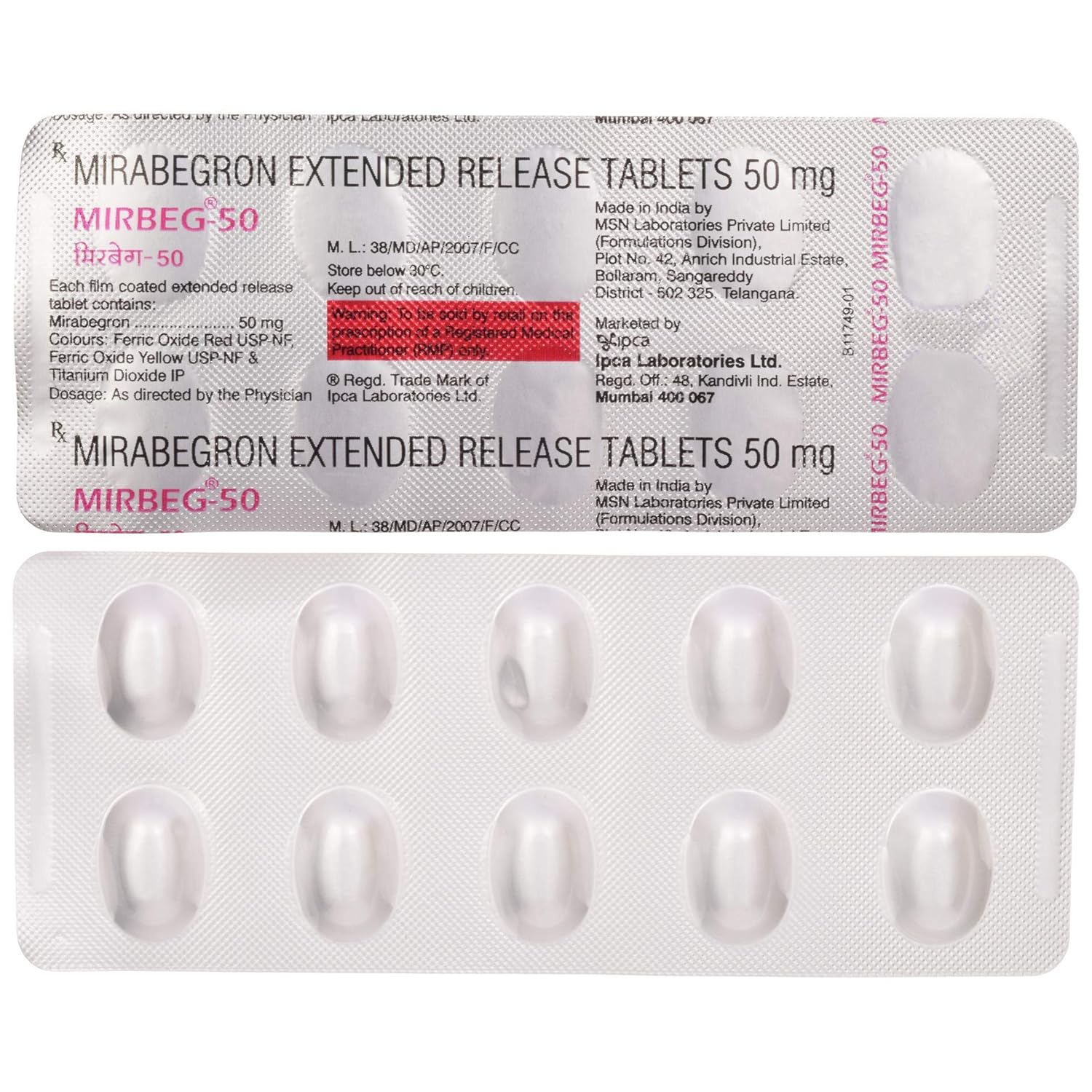 Mirbeg 50 Tablet ER