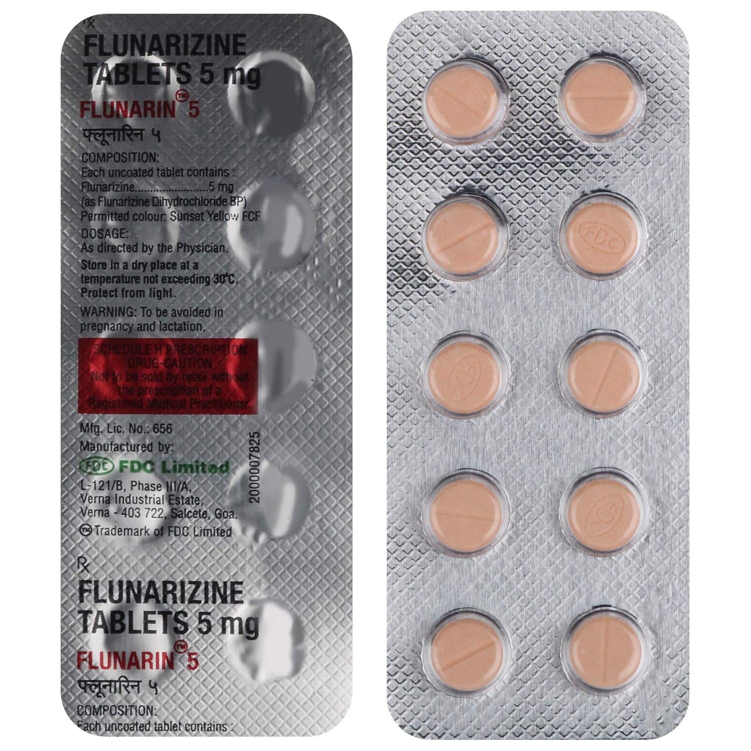 Flunarin 5 Tablet