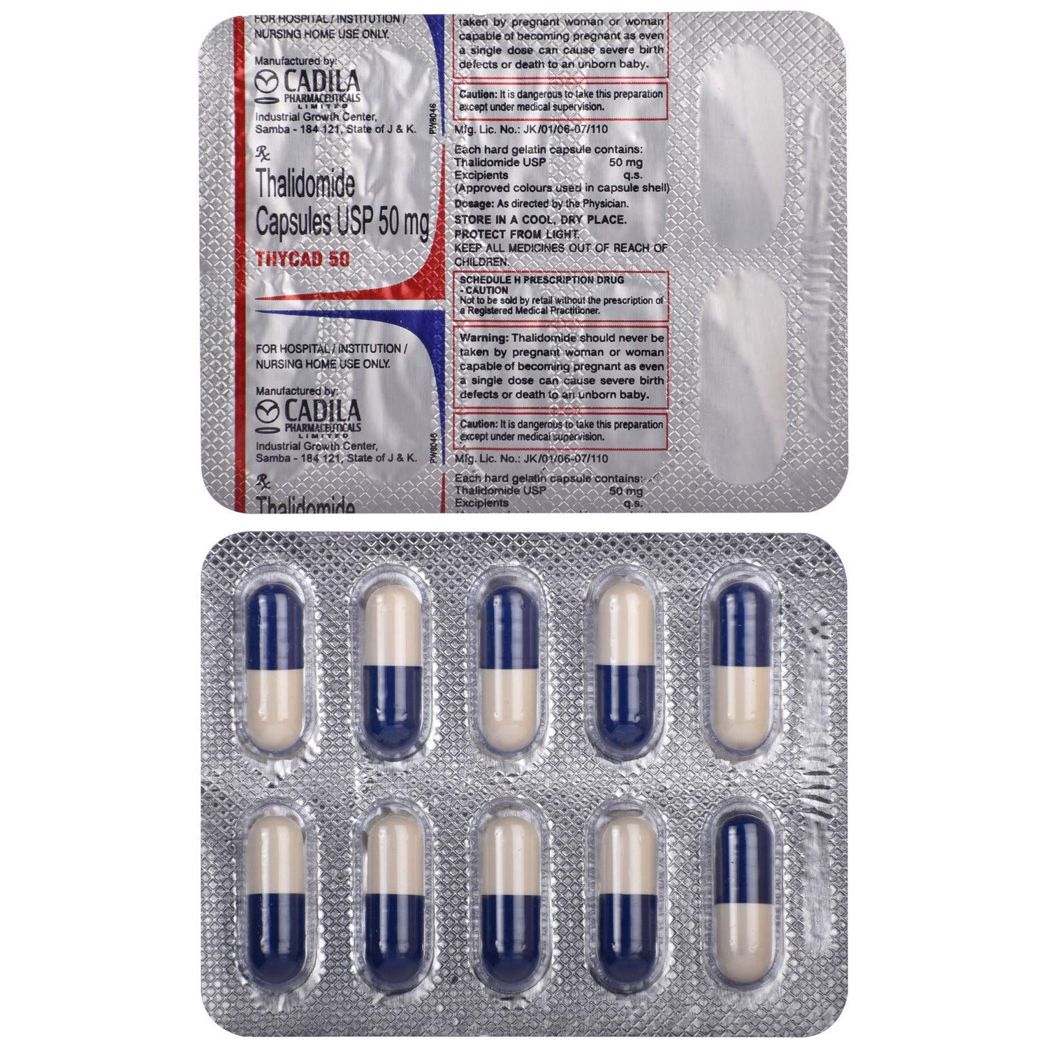 Thycad 50mg Capsule