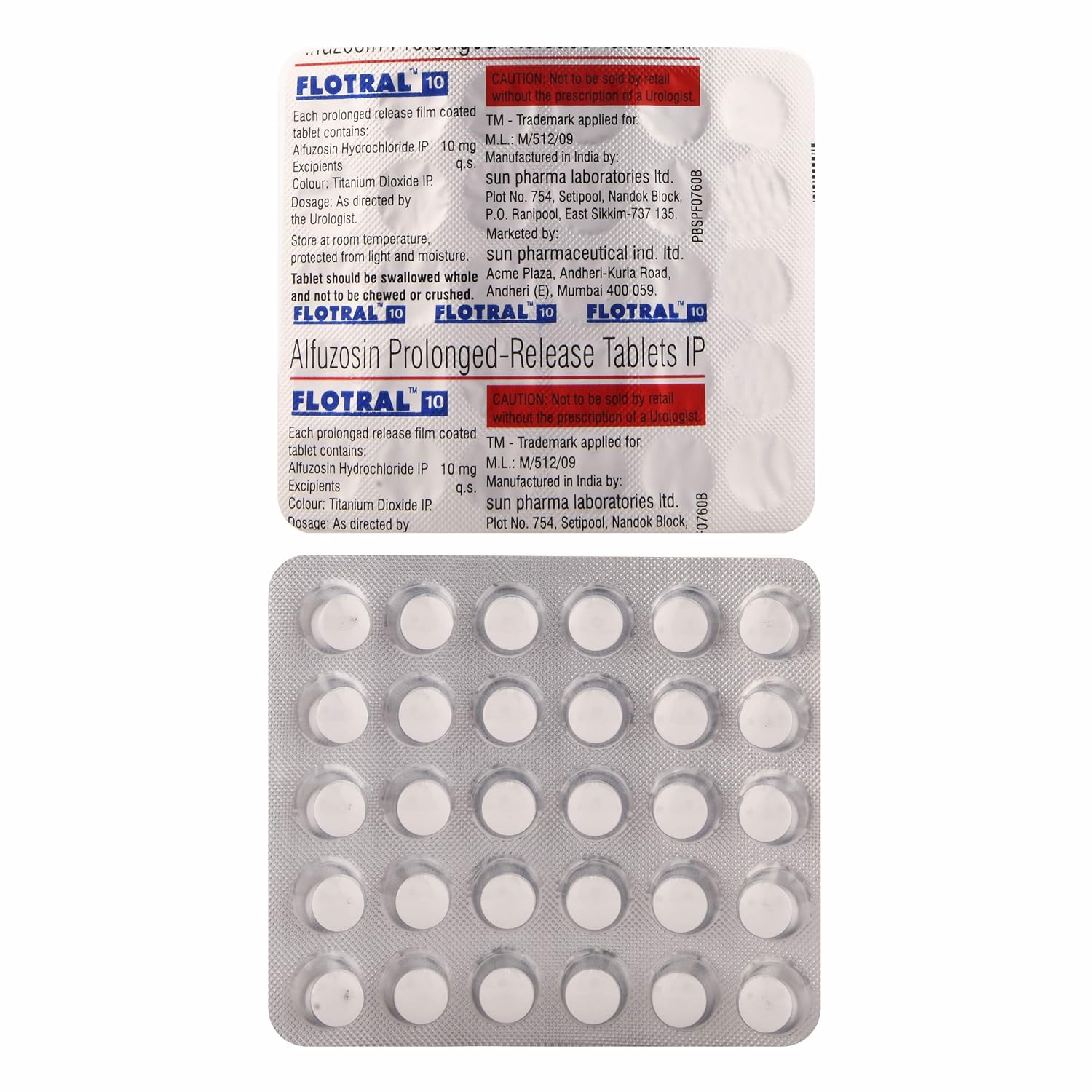 Flotral 10 Tablet PR