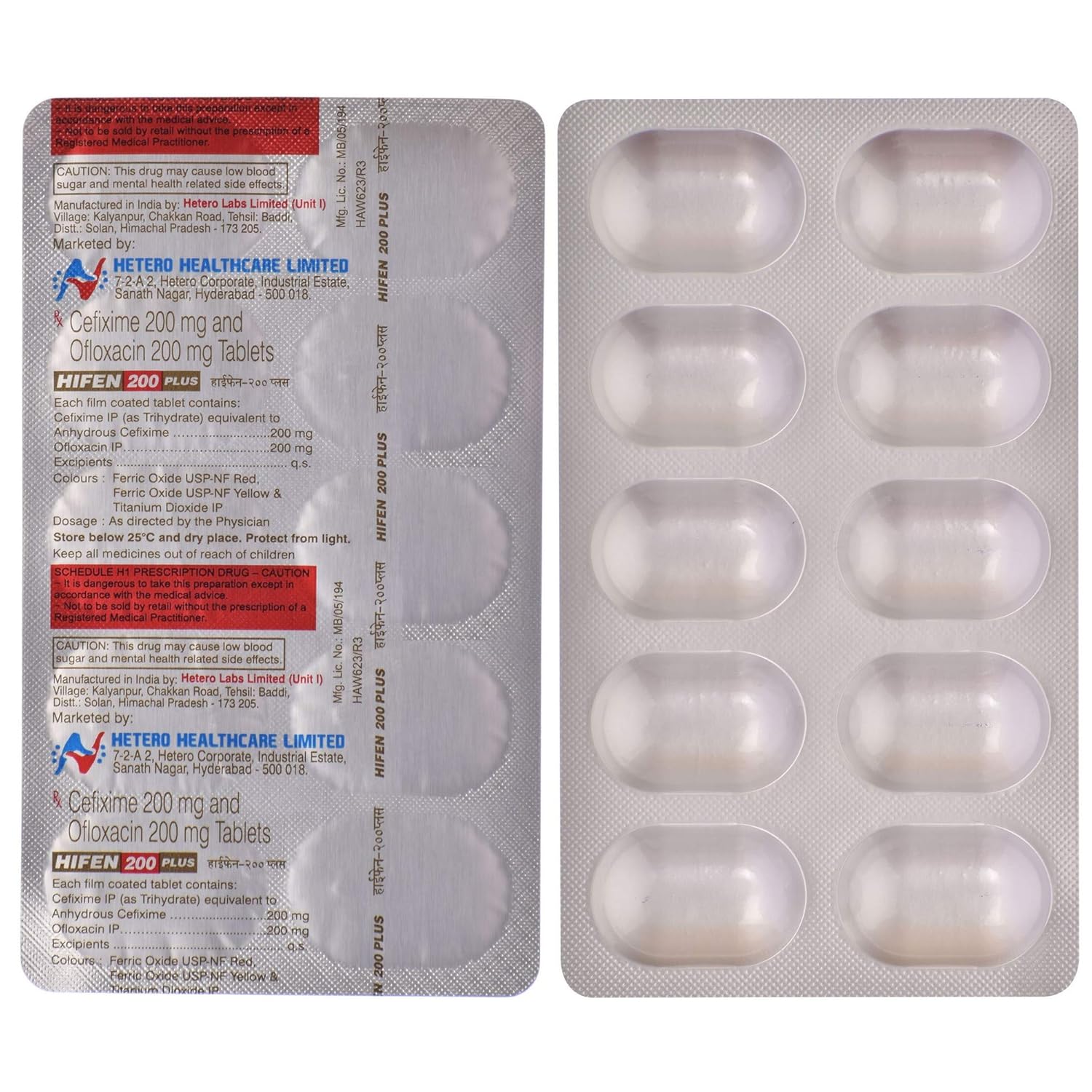 Hifen Plus 200 mg/200 mg Tablet