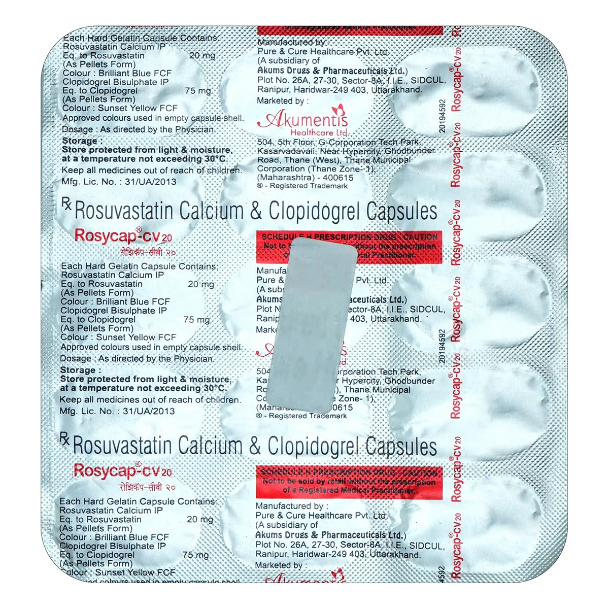 Rosycap CV 20 Capsule