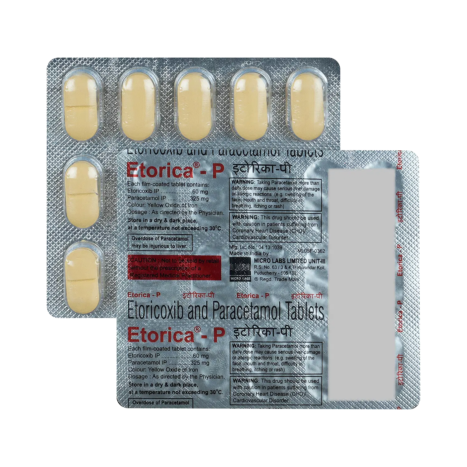 Etorica-P 60mg/325mg Tablet