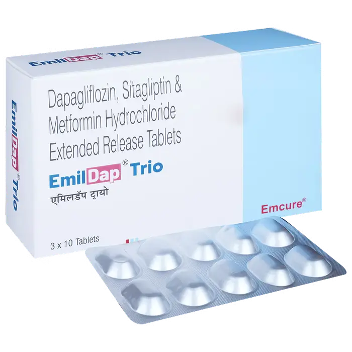 Emildap Trio 10mg/500mg/100mg Tablet