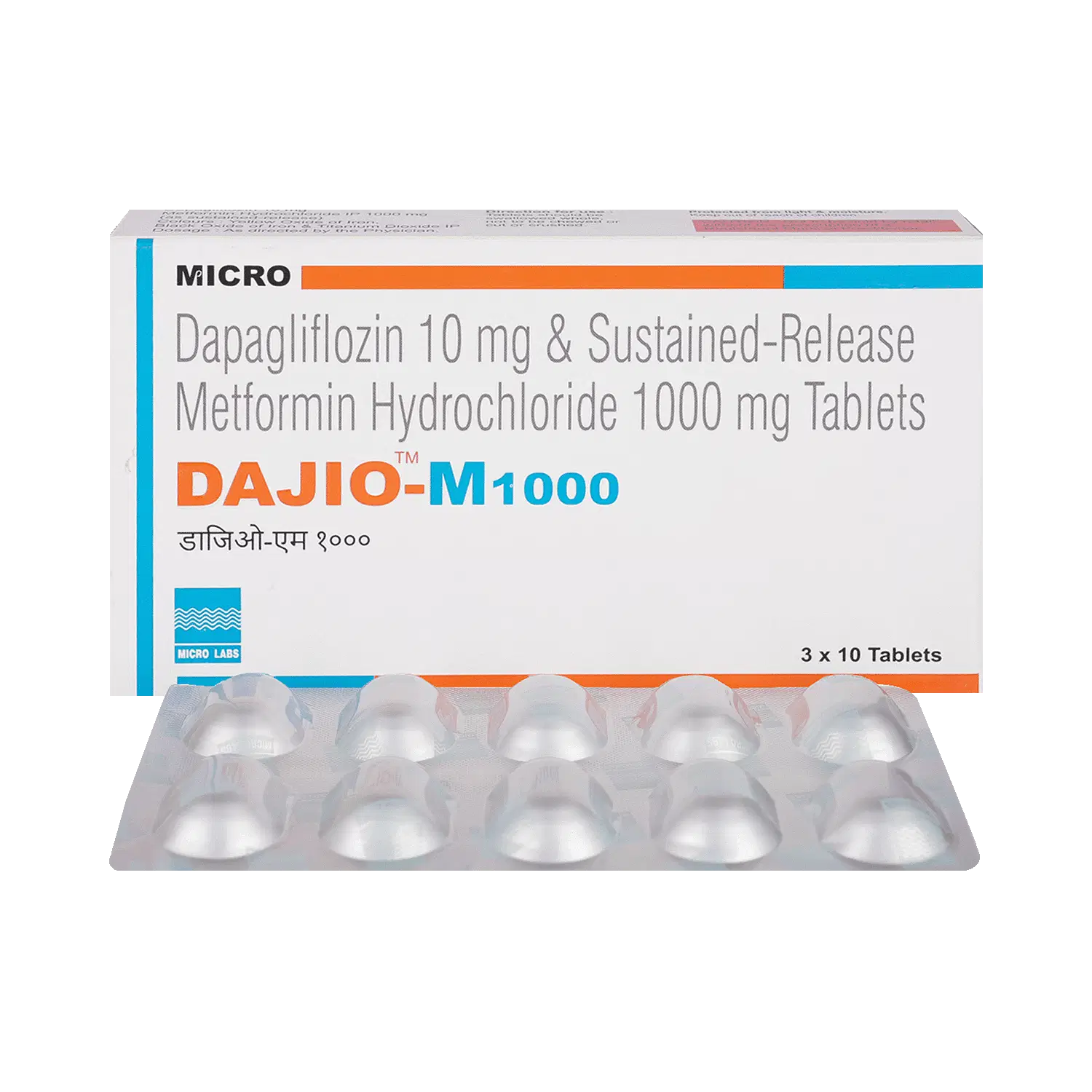 Dajio M 10mg/1000mg Tablet