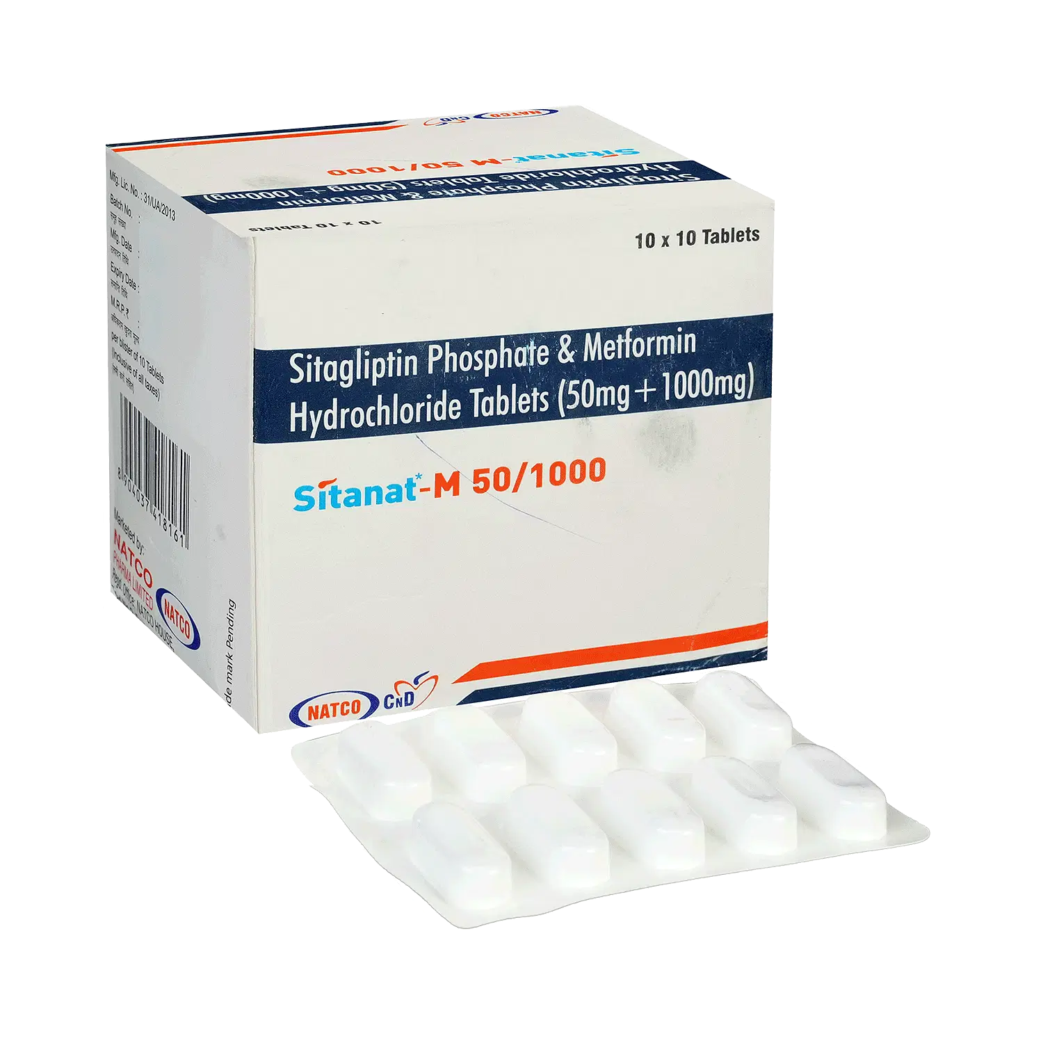 Sitanat M 50mg/1000mg Tablet