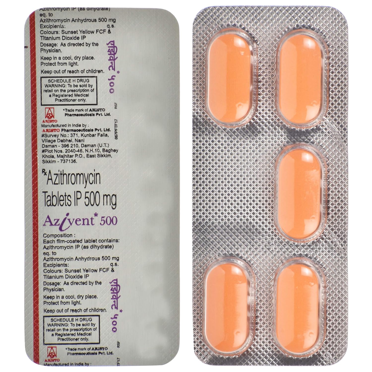 Azivent 500mg Tablet