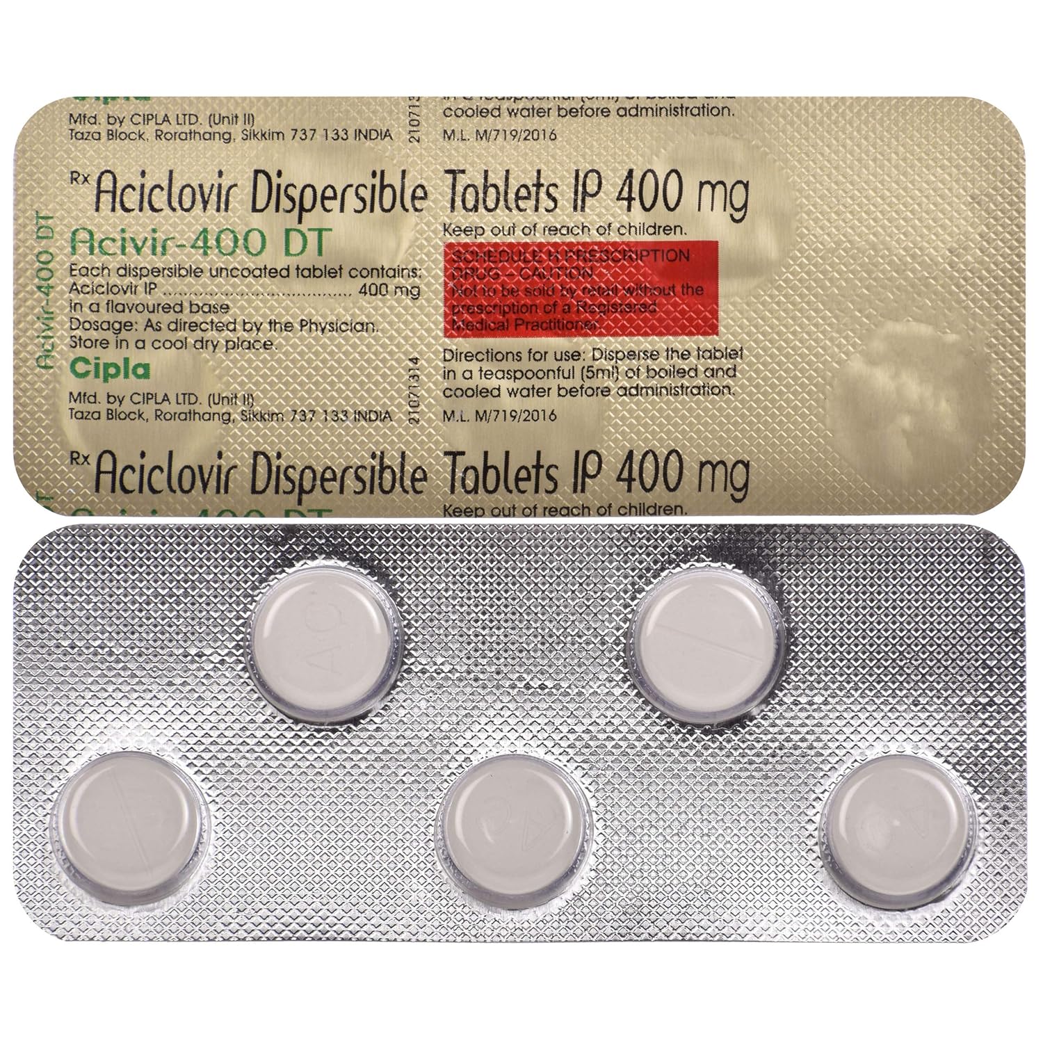 Acivir-400 DT tablet