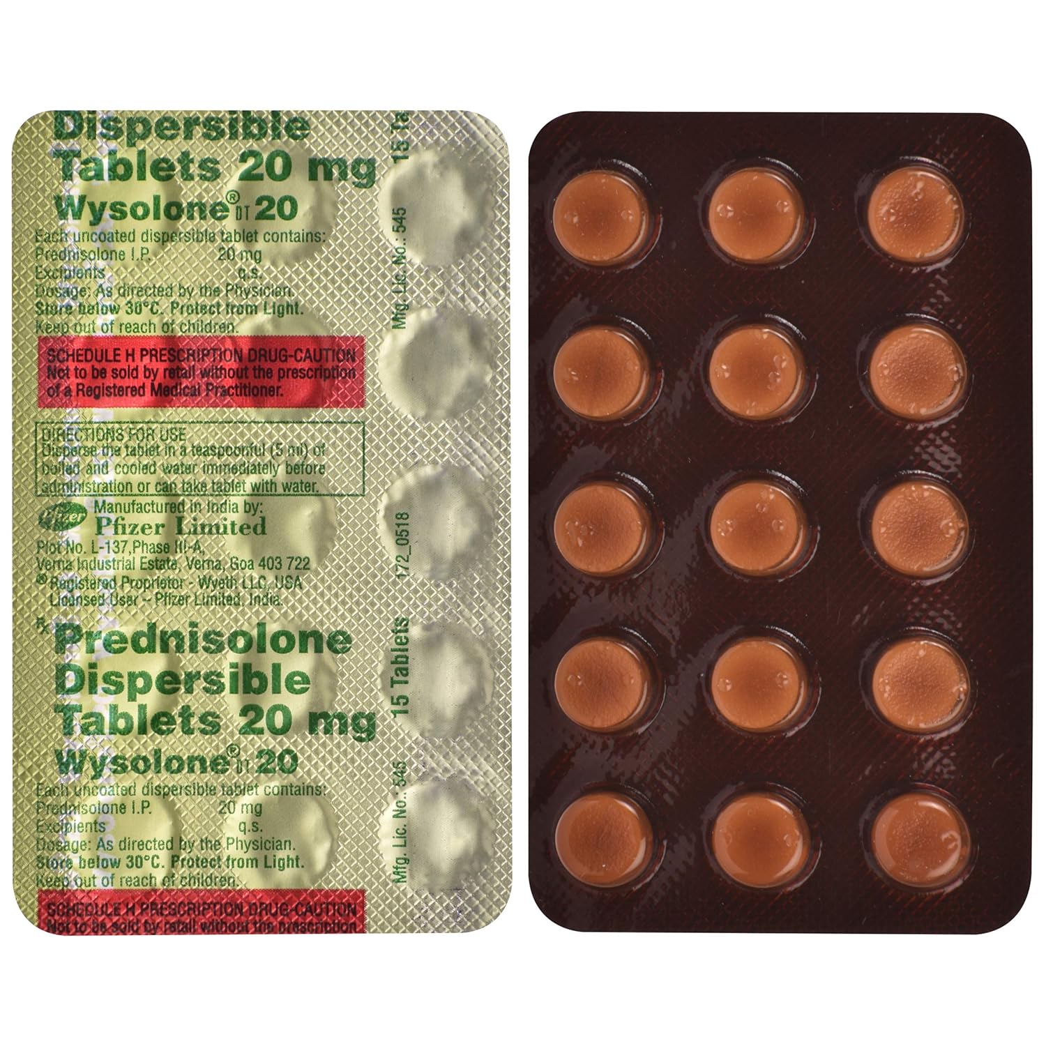 Wysolone 20 Tablet DT