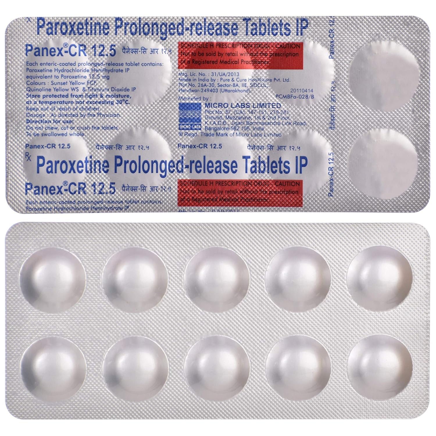 Panex-CR 12.5 Tablet