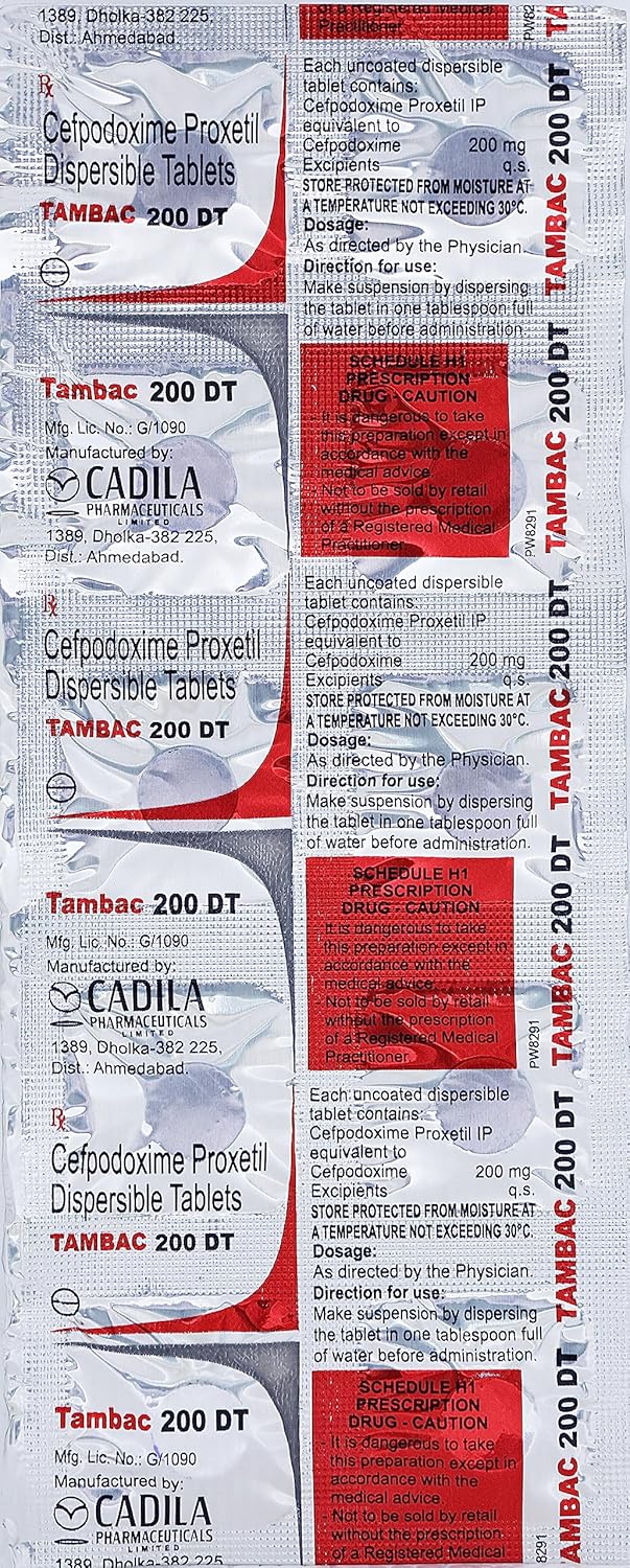 Tambac 200mg Tablet DT