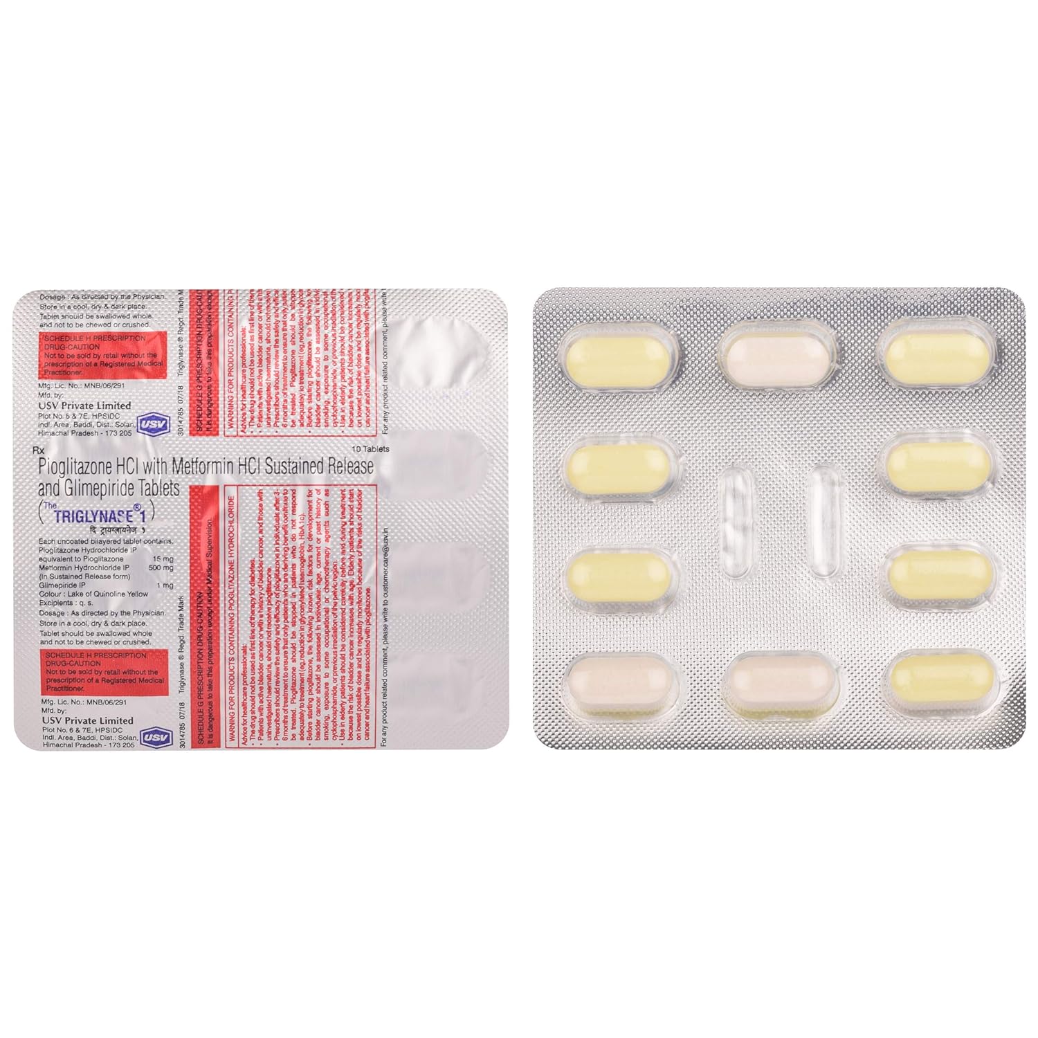 Triglynase 1 Tablet SR