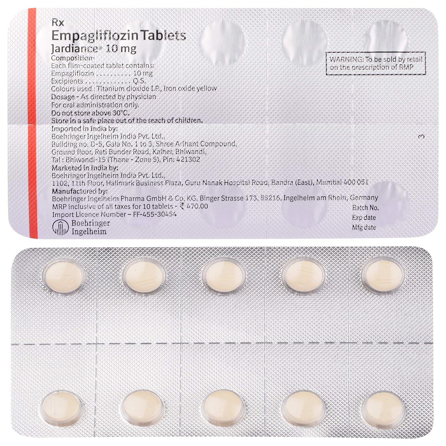 Jardiance 10mg Tablet