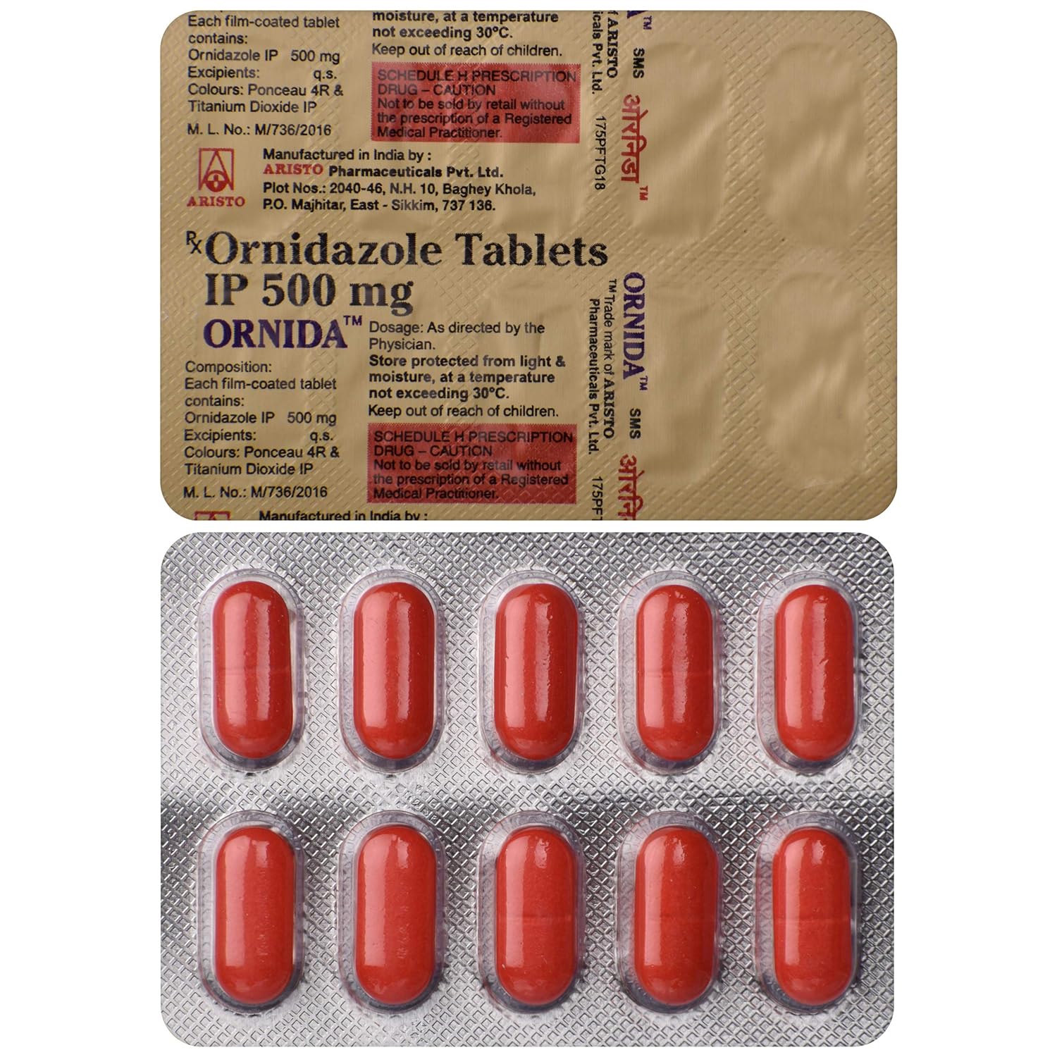 Ornida 500mg Tablet