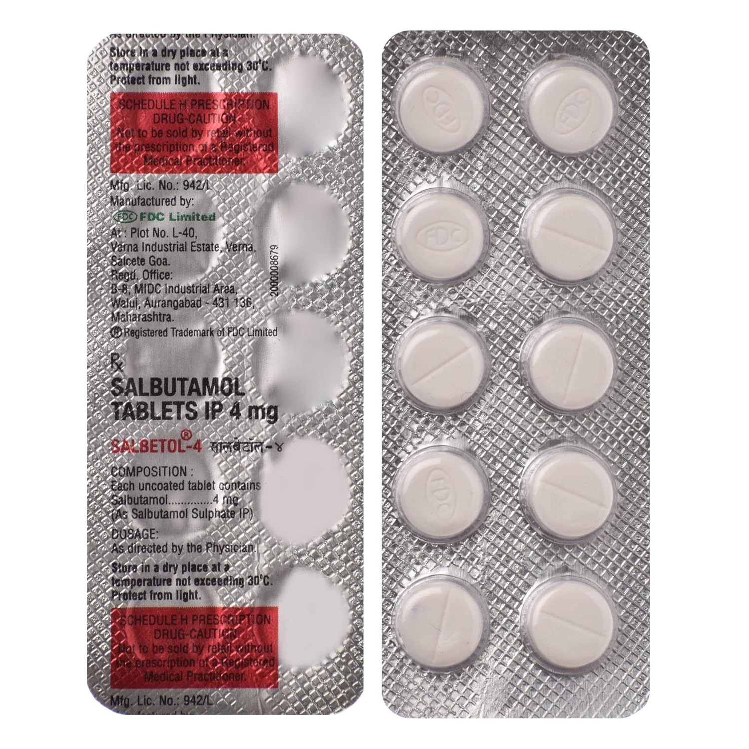 Salbetol 4mg Tablet