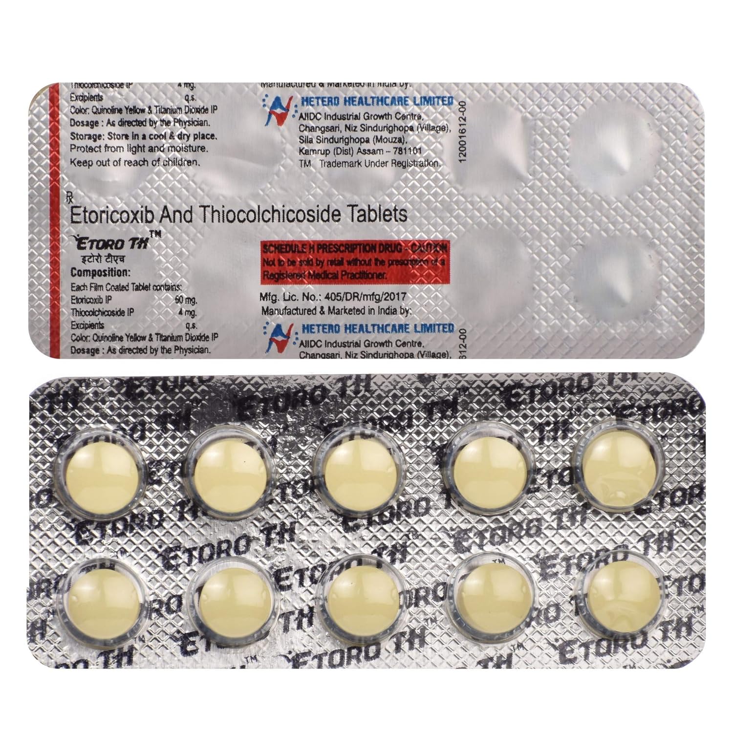 Etoro TH 60mg/4mg Tablet