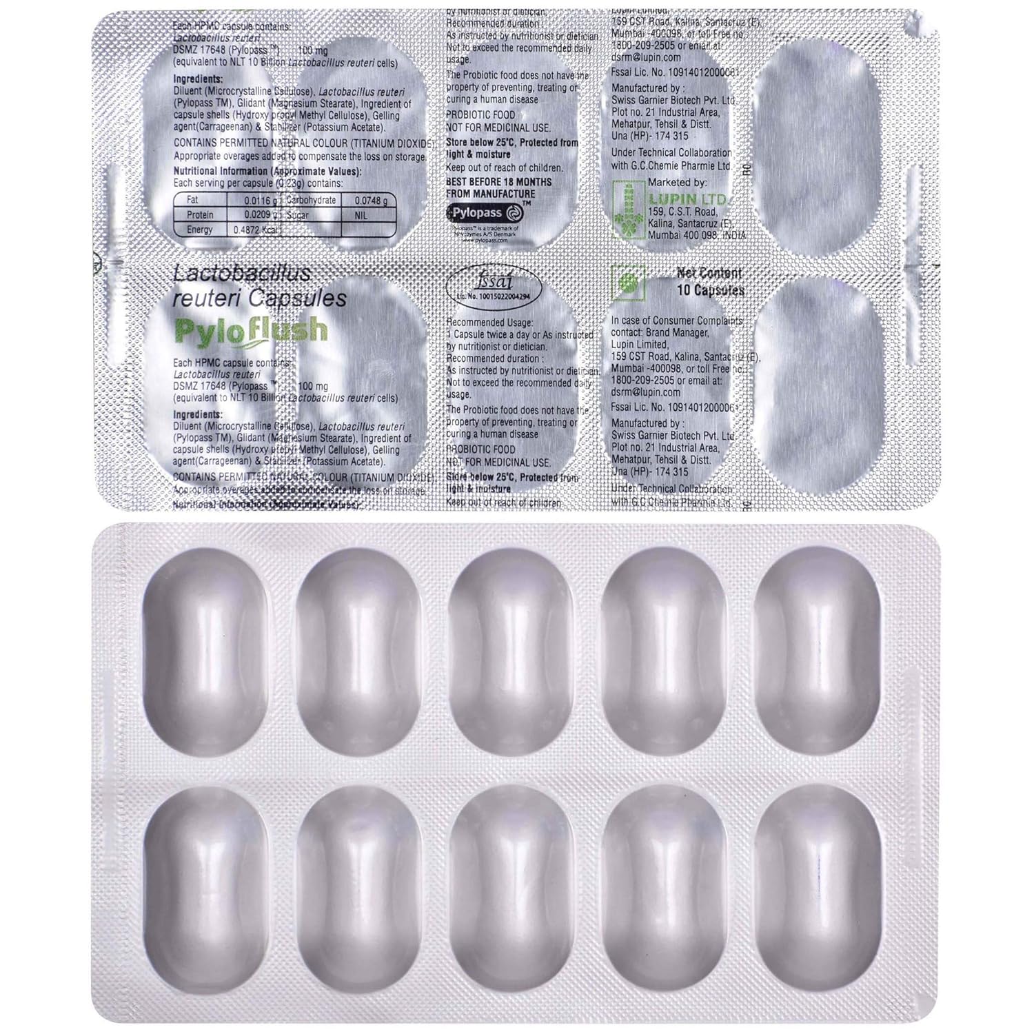 Pyloflush Probiotic Capsule | For Stomach Care