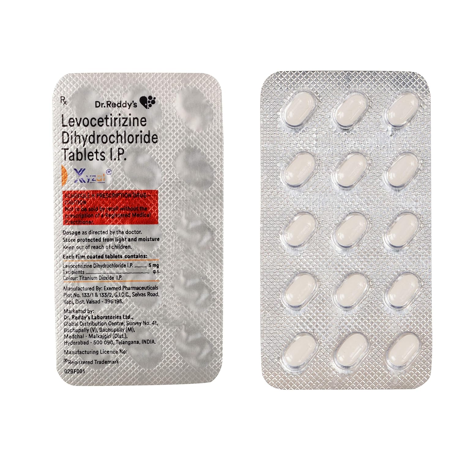 Xyzal 5Mg Tablet