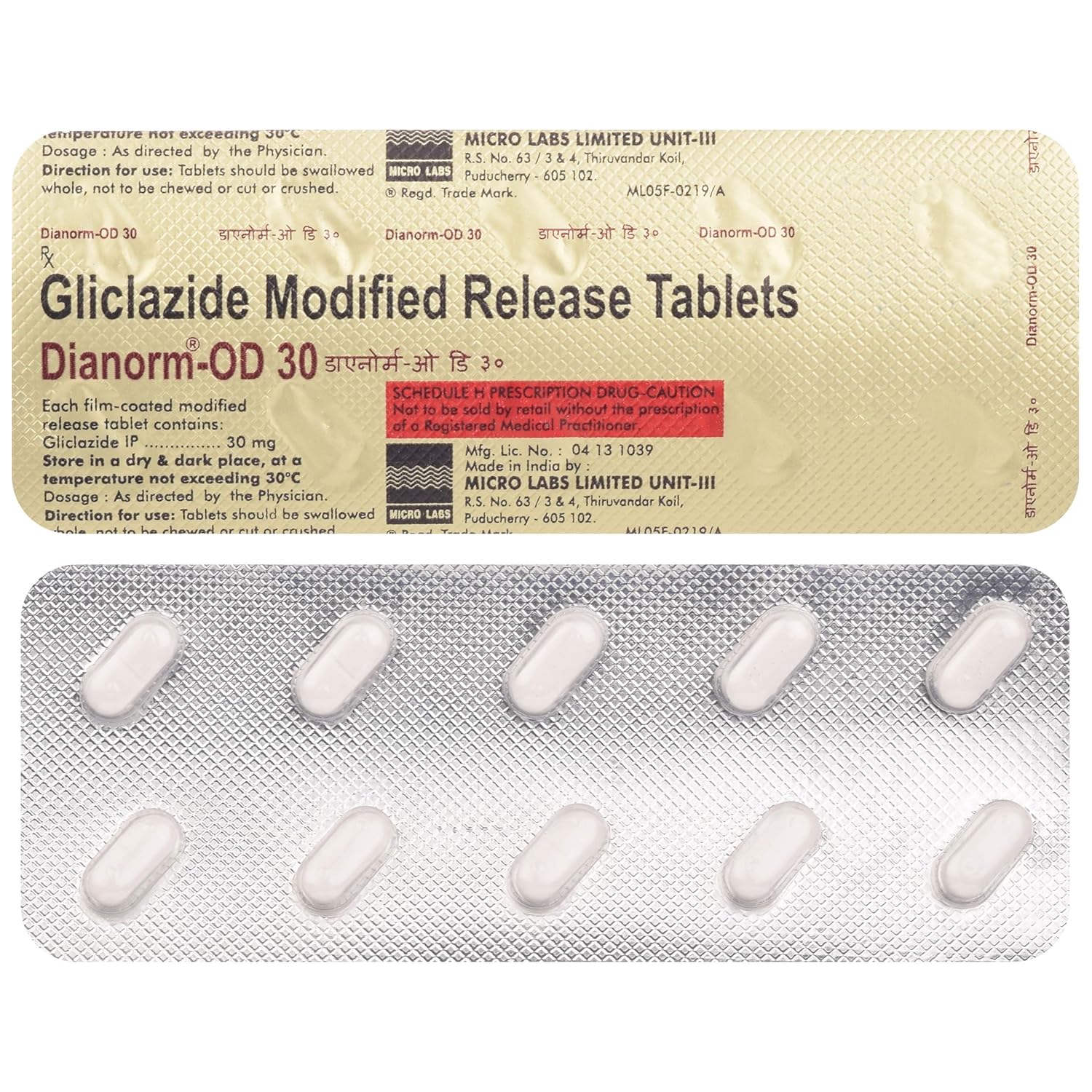 Dianorm-OD 30 Tablet MR