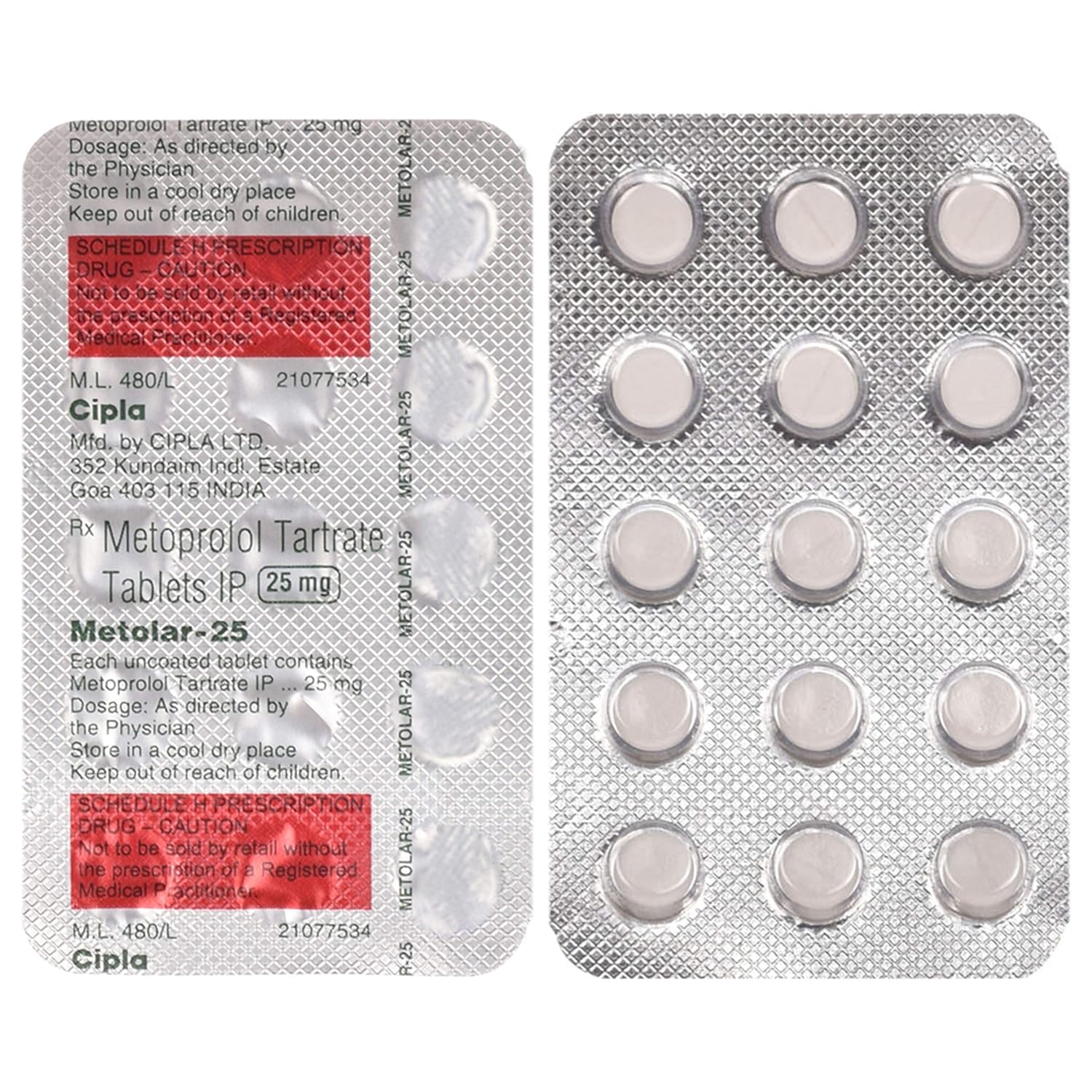 Metolar-25 Tablet