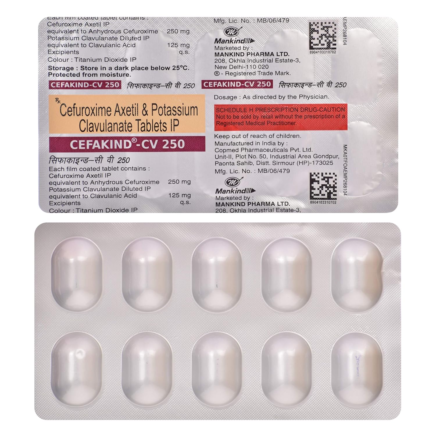 Cefakind-CV 250 Tablet