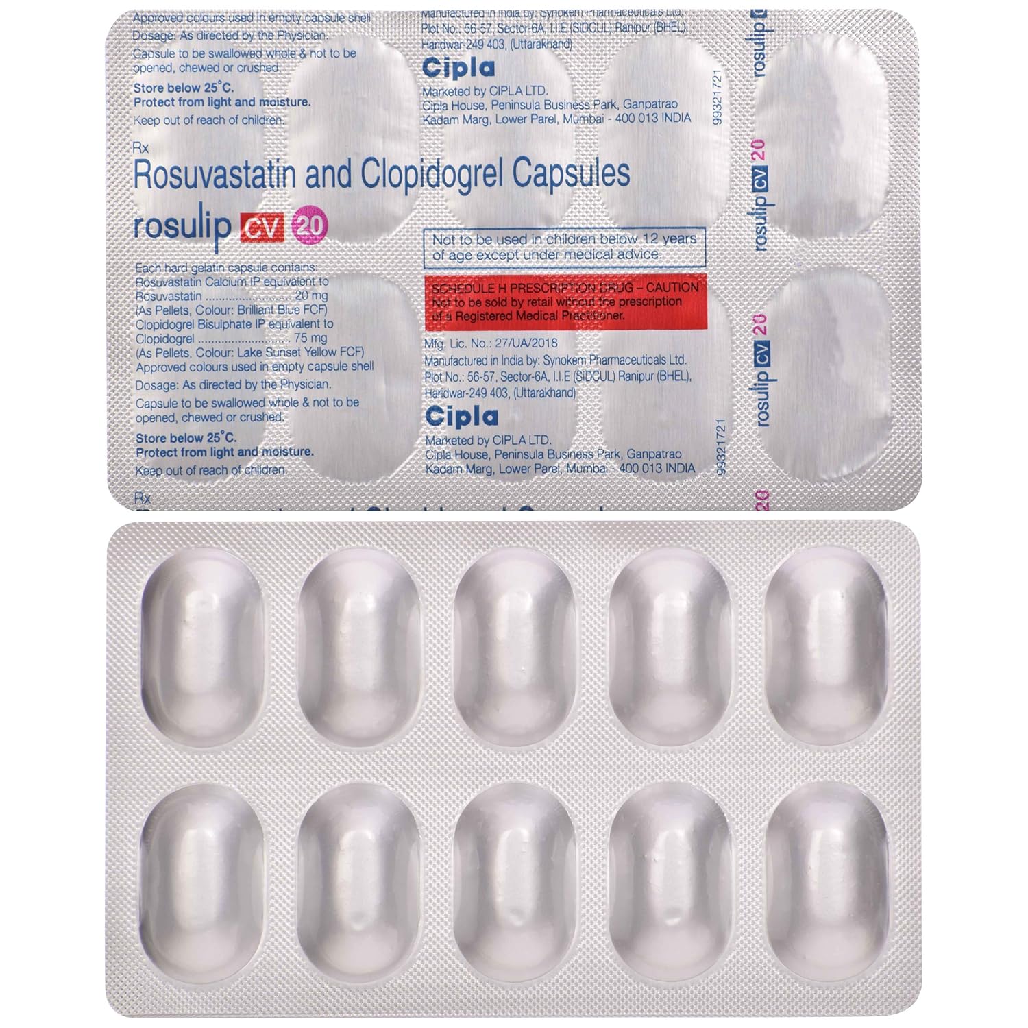 Rosulip CV 20 Capsule