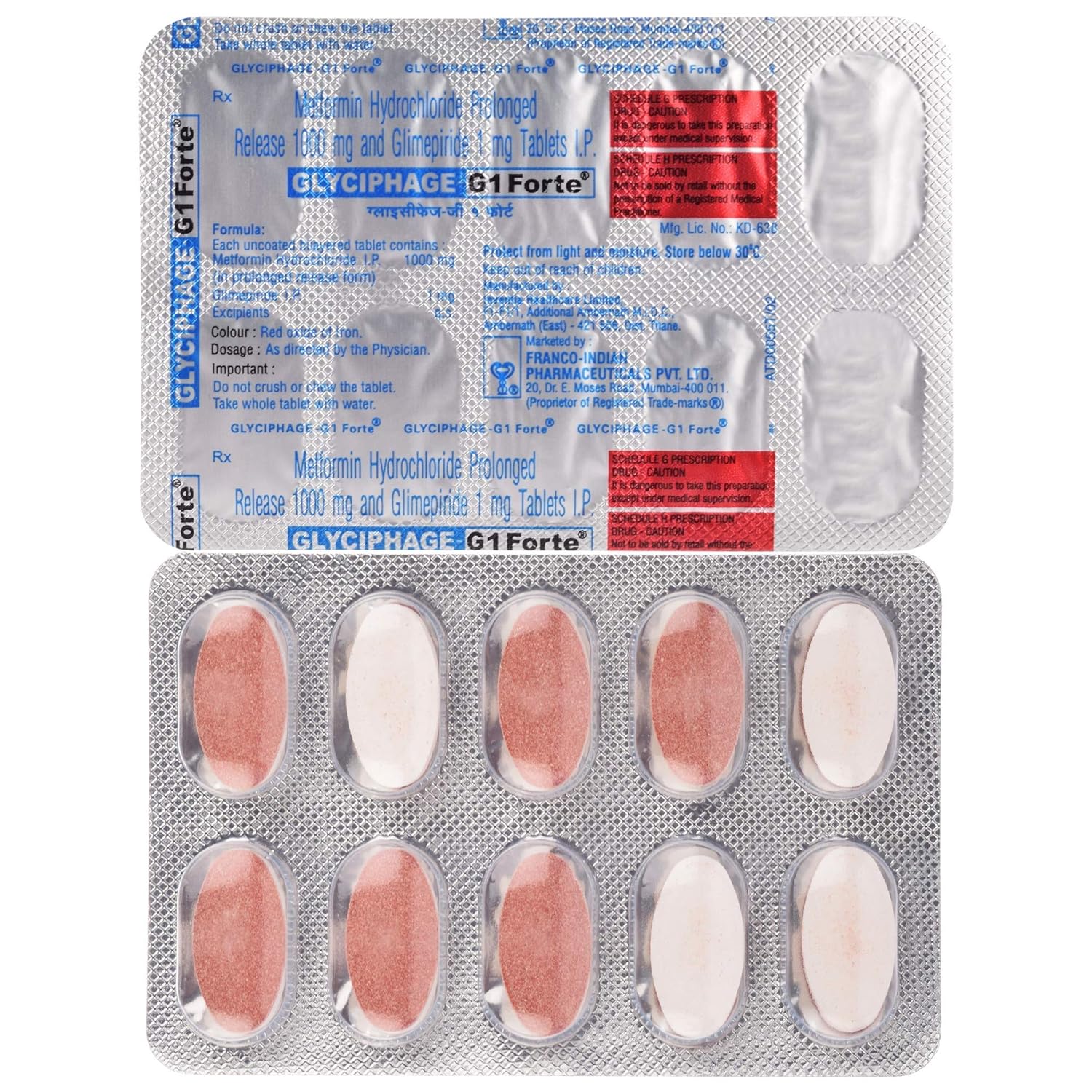 Glyciphage-G 1 Forte Tablet PR