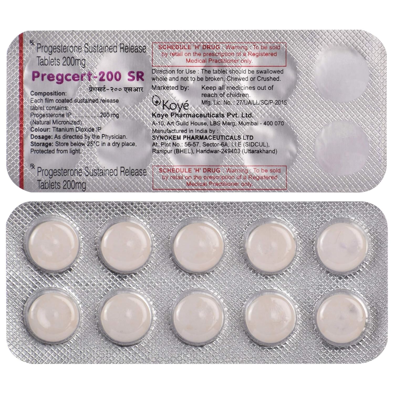 Pregcert 200 SR Tablet