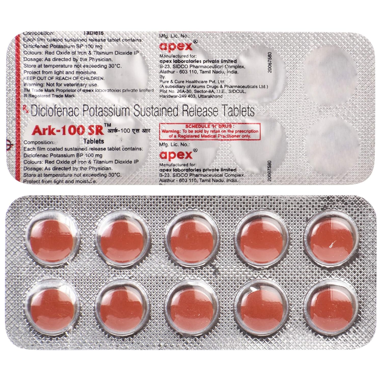 Ark 100mg Tablet SR