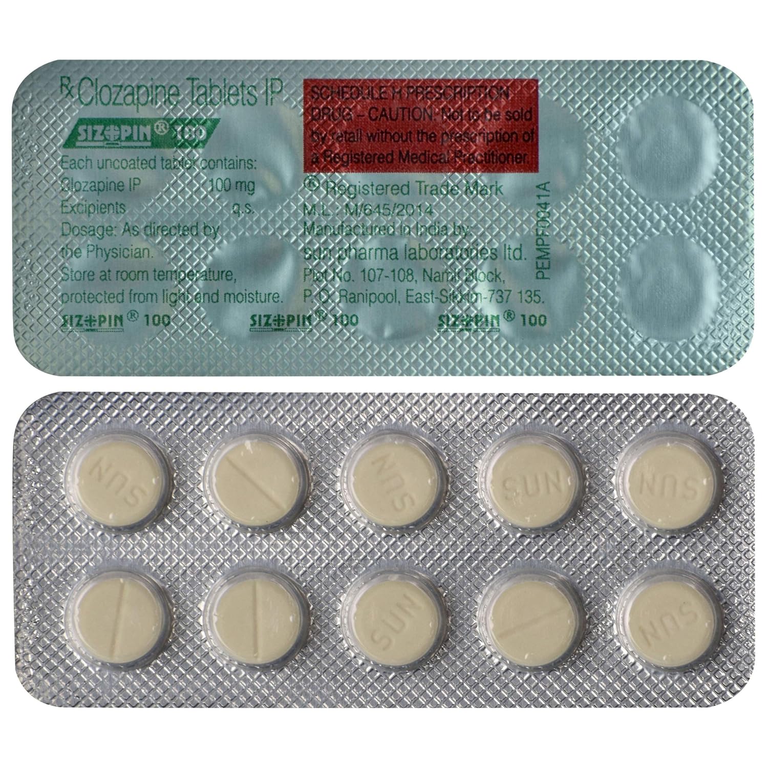 Sizopin 100mg Tablet