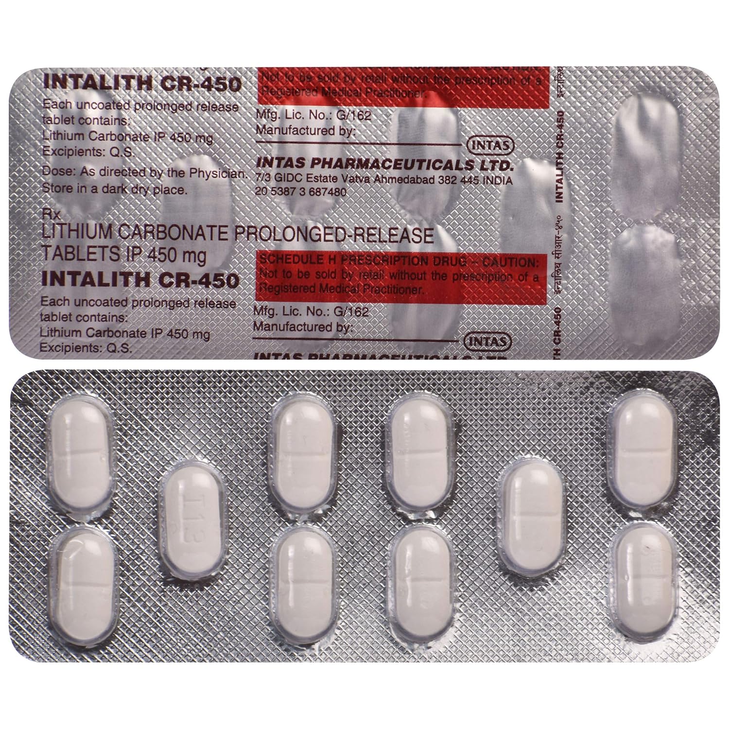 Intalith CR 450 Tablet