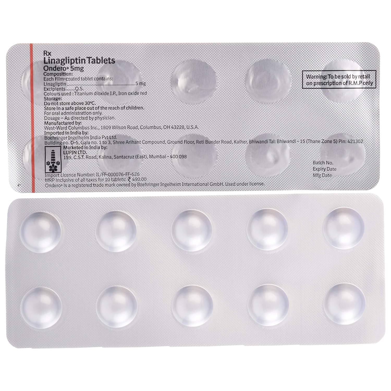 Ondero 5mg Tablet