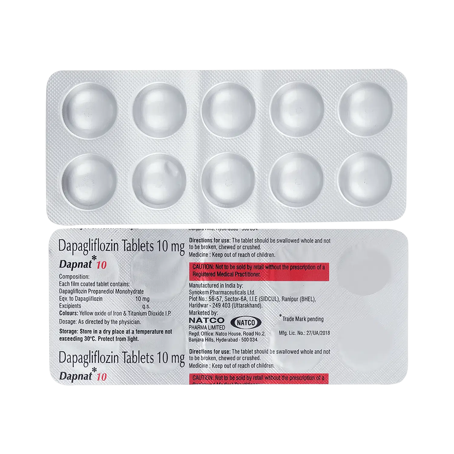 Dapnat 10 Tablet