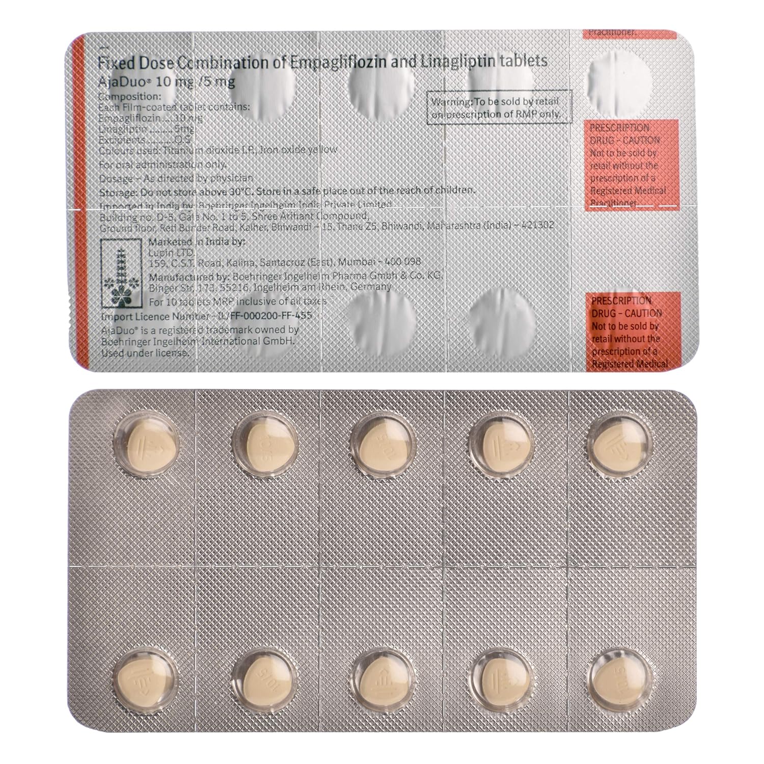 Ajaduo 10mg/5mg Tablet